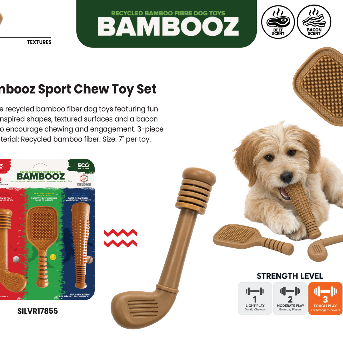 Bambooz Sport Chew Toy Set