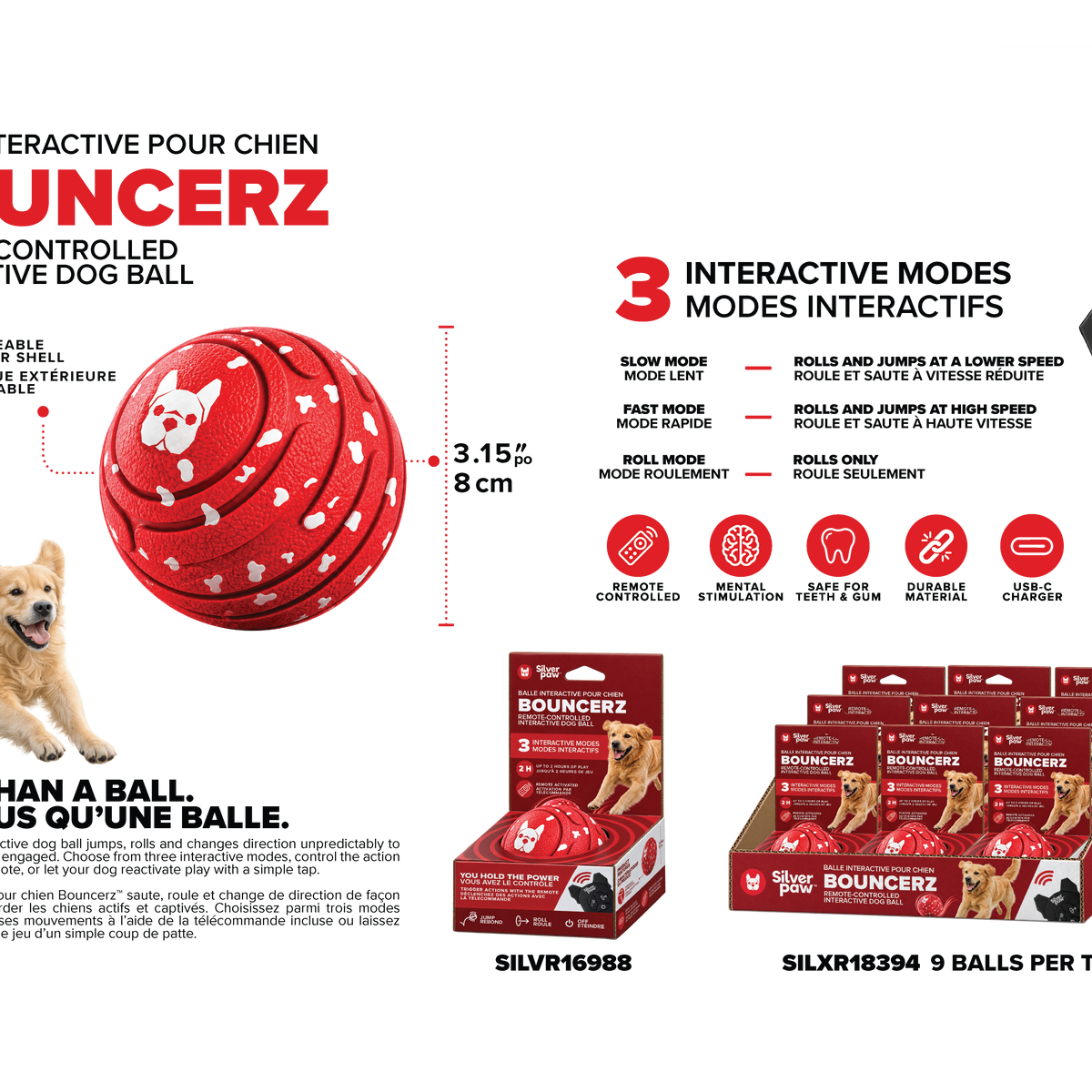 Bouncerz Remote-Controlled Interactive Ball