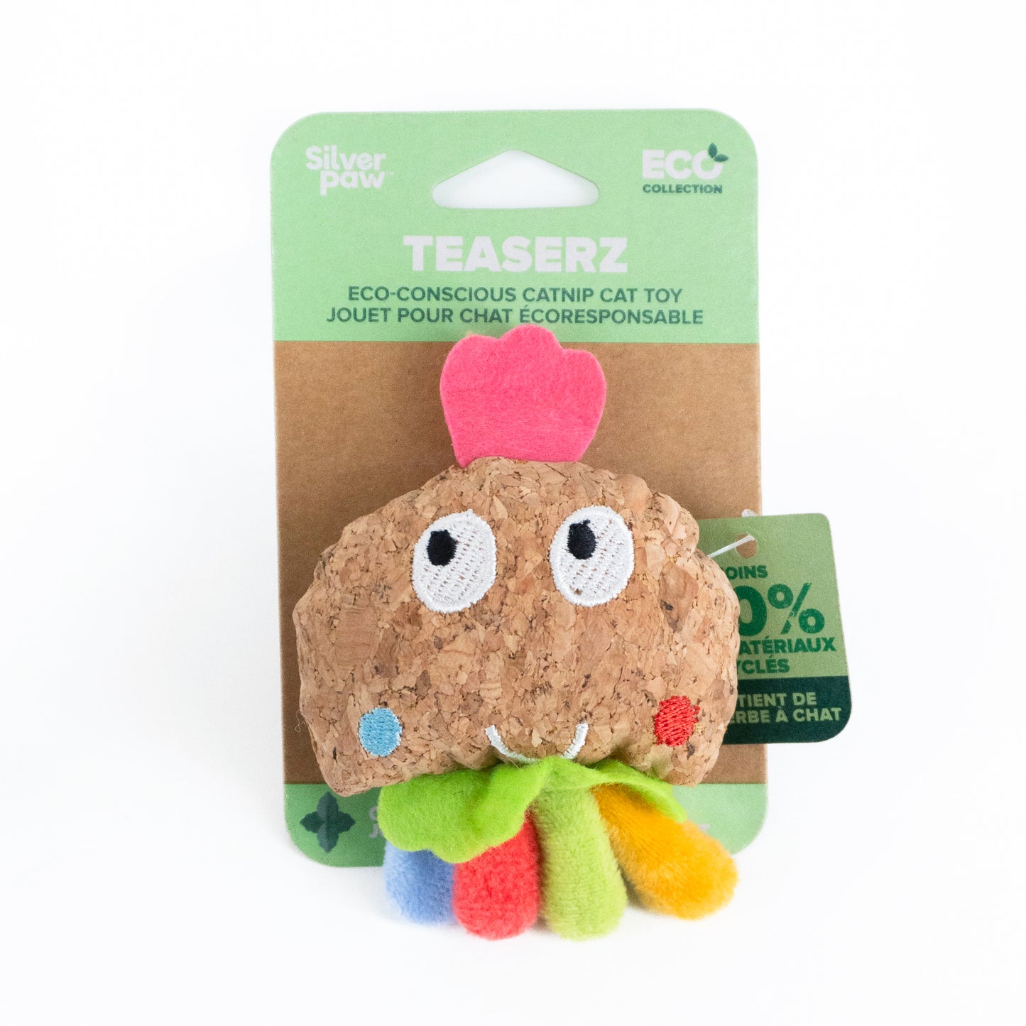 Multi Colored Cat Cork Toy