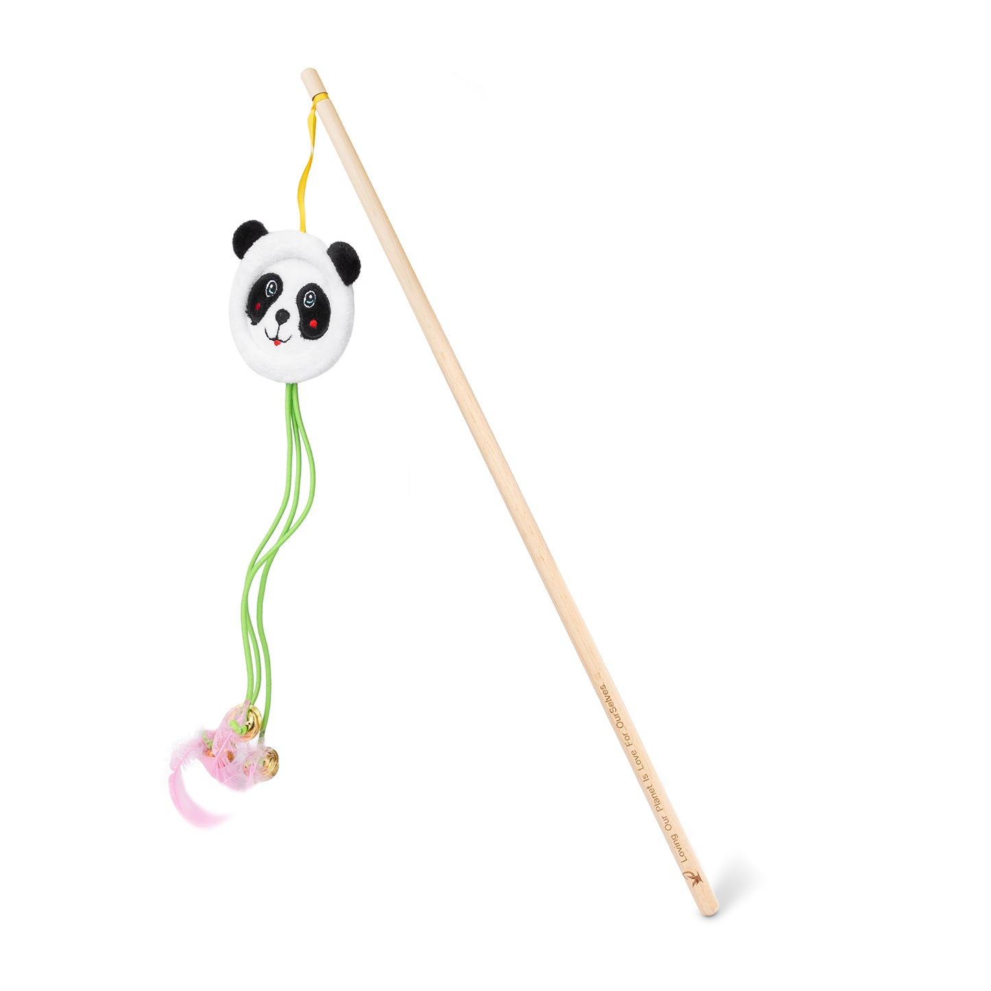 Bamboo Cat Wand Toy, Infused with Catnip
