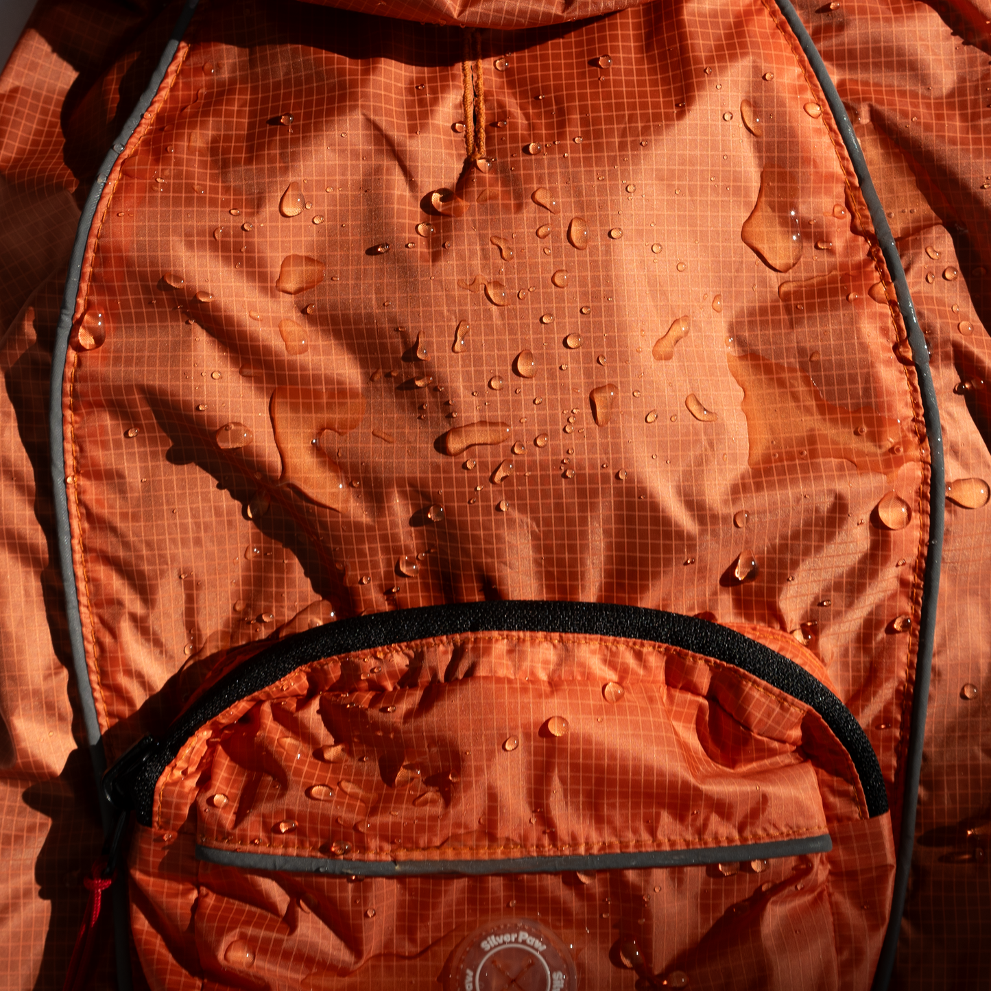 EVA Packable Raincoat – Eco-Friendly, Waterproof, Adjustable Fit | Stylish Dog Rain Jacket with Reflective Piping