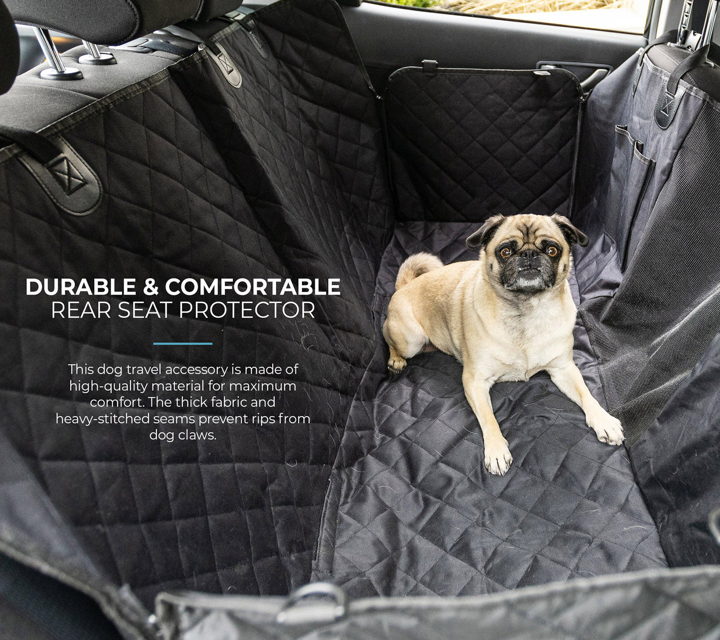 🚗 Waterproof Backseat Car Hammock Dog Cover – Non-Slip & Scratch Proof 🐶