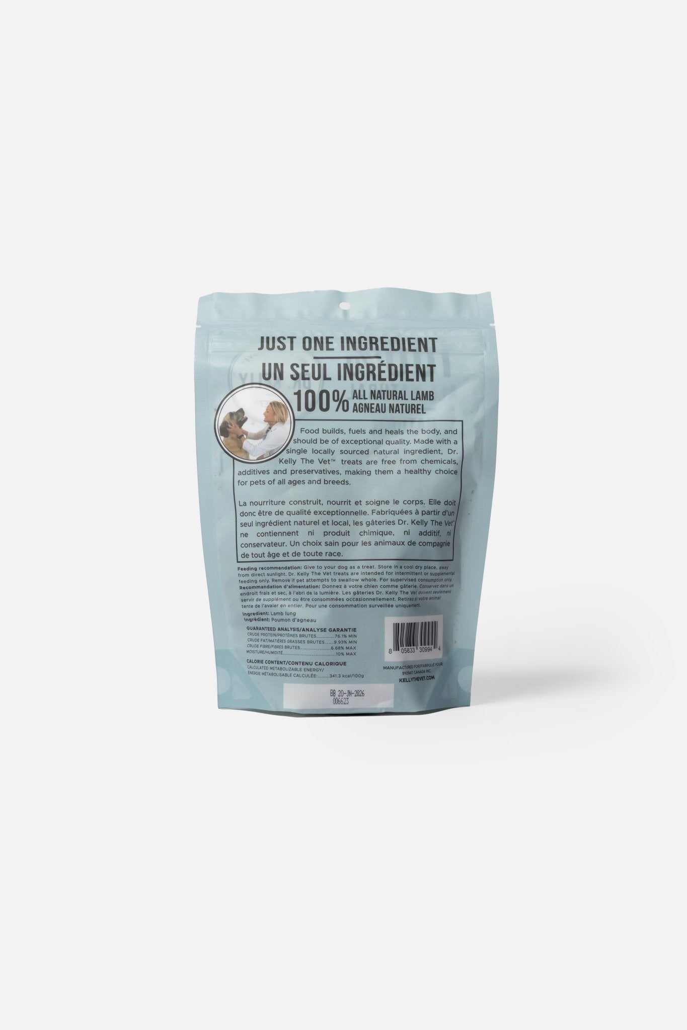Dr. Kelly The Vet 100% Natural Dog Treats - Lamb - Silver Paw