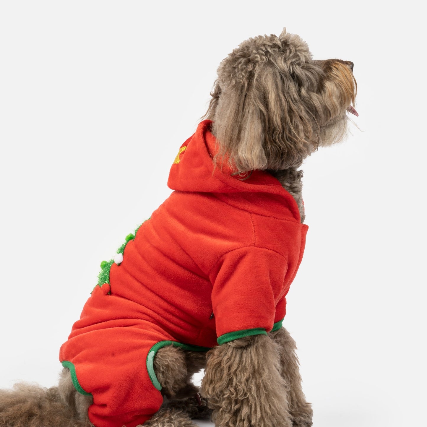 Christmas Tree Dog Pjs - Silver Paw