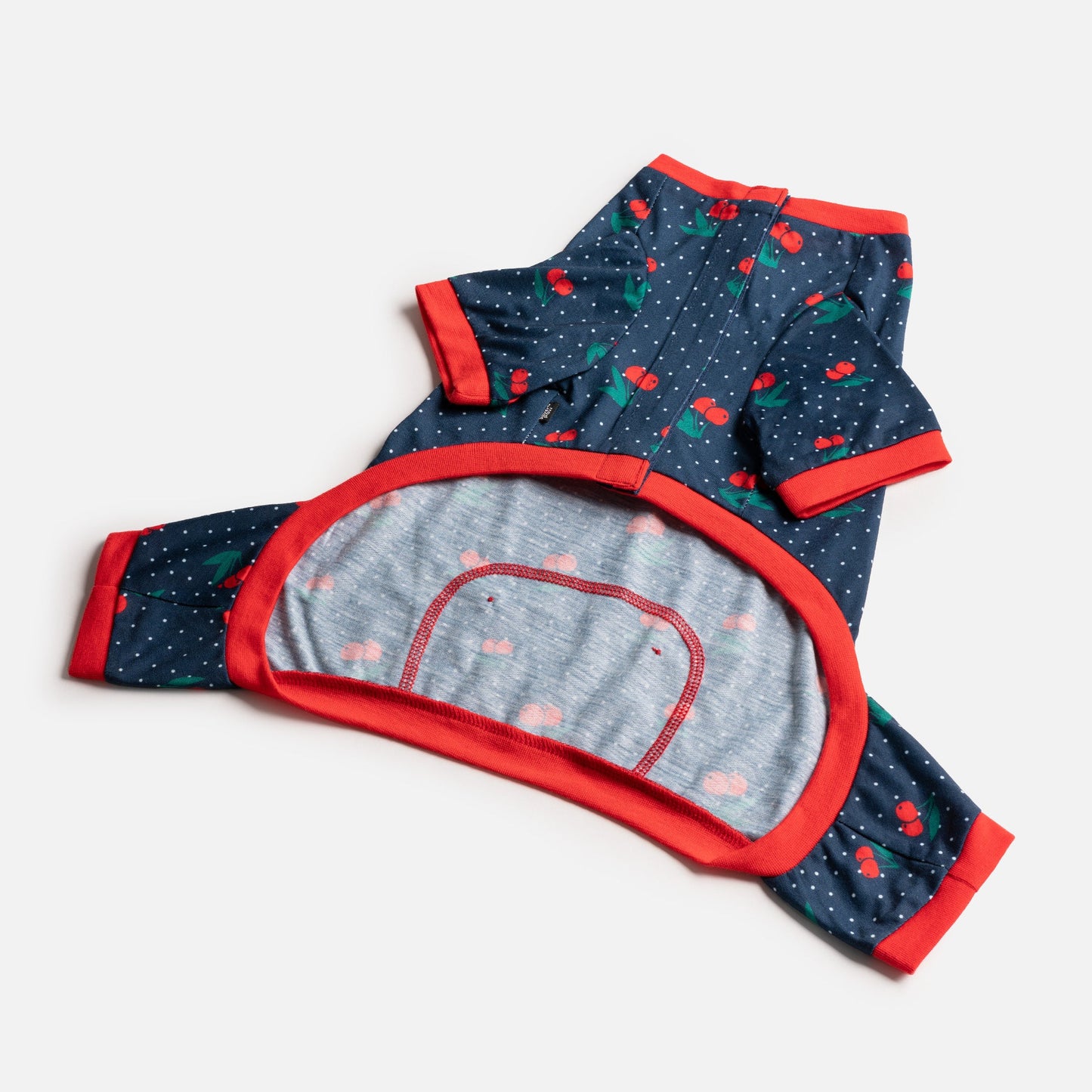 Fruit Dog Pajama - Cherry - Silver Paw