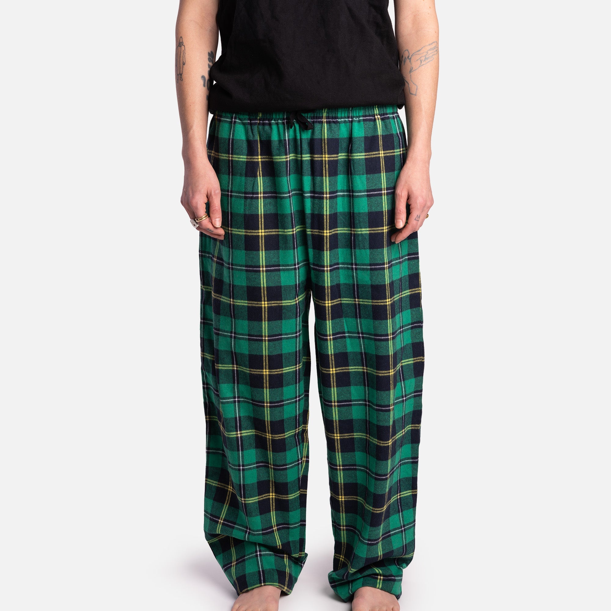 Matching Human Pajama - Plaid Green – Silver Paw