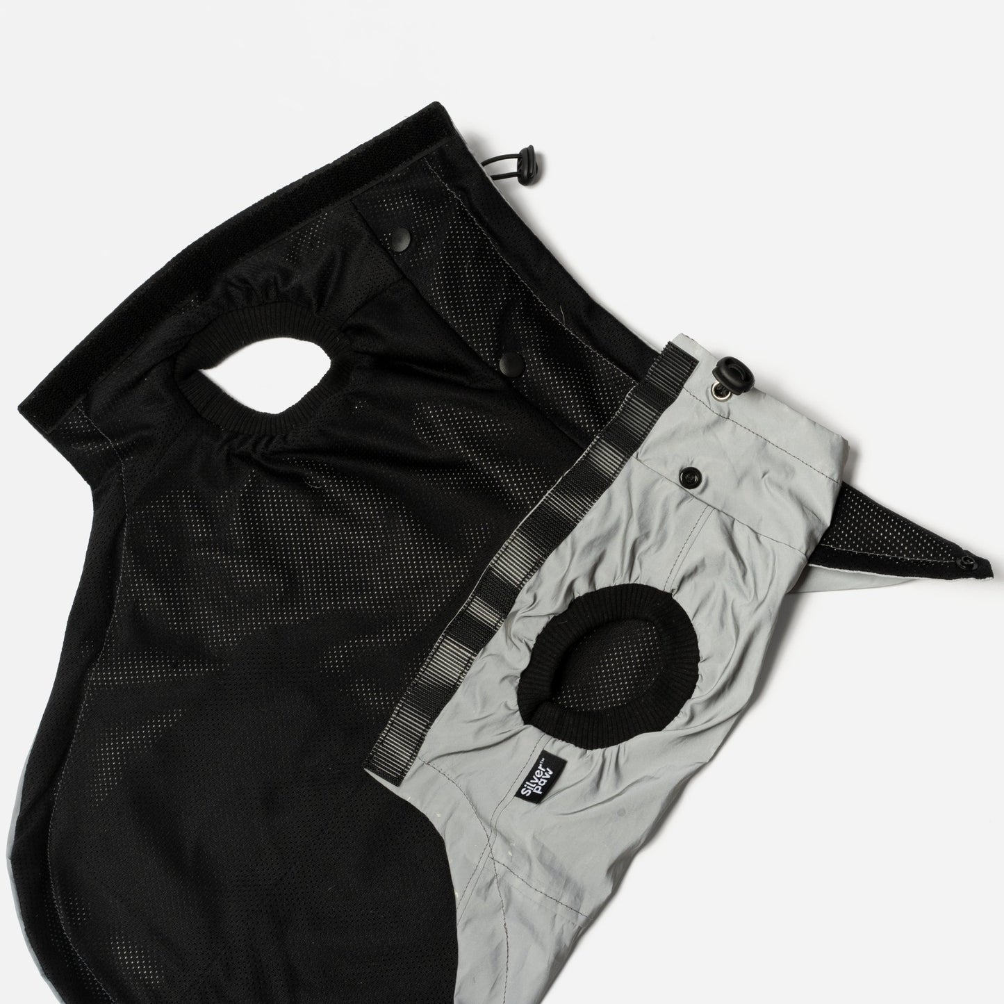 Max - Reflective Raincoat - Silver Paw