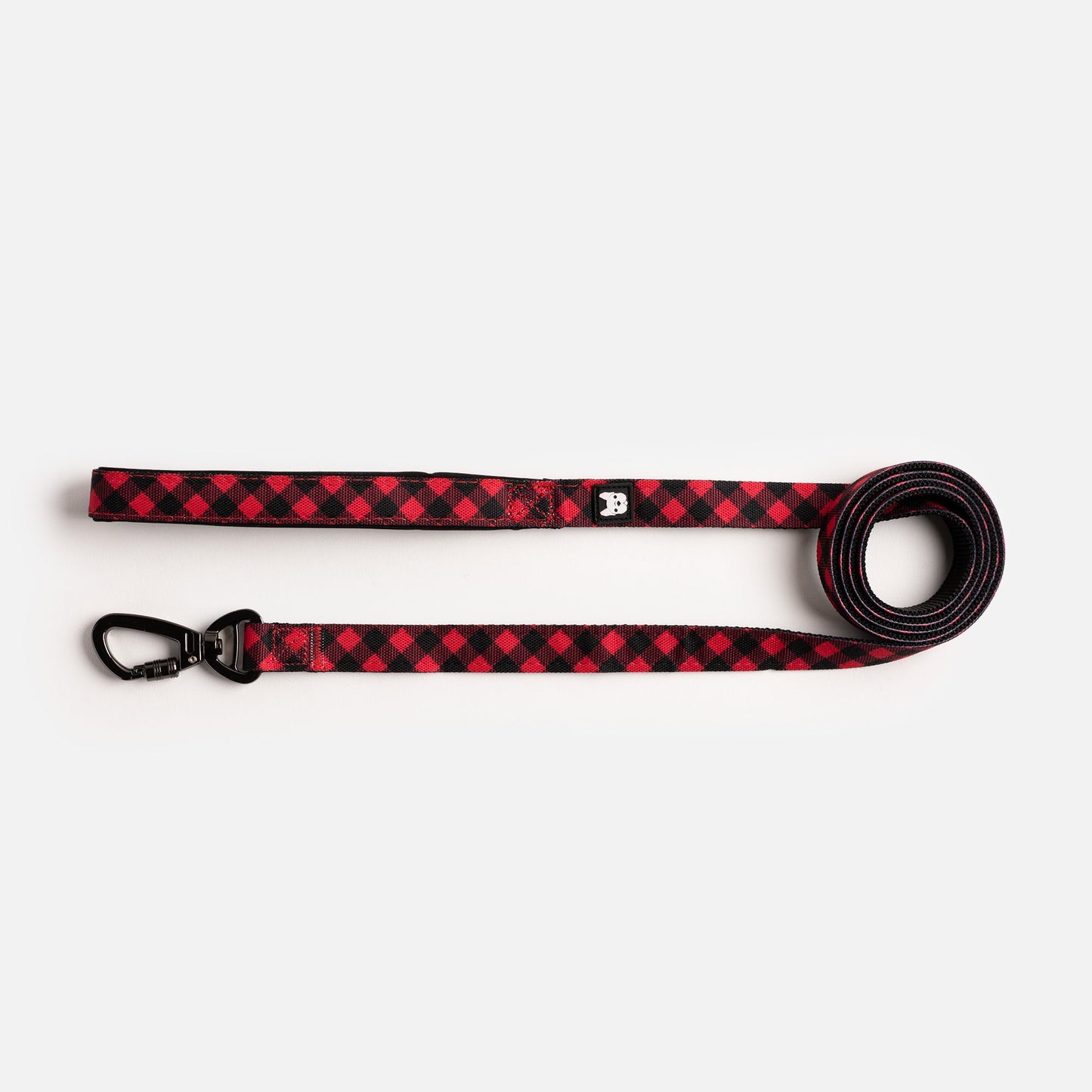 🎄🐶 Red Plaid Poplin Dog Leash – Stylish, Durable & Secure