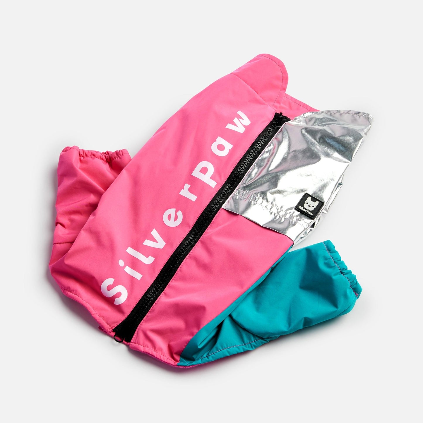 🎀 Ricki Dog Tracksuit – Pink Waterproof One-Piece with Harness Access & Zipper Closure