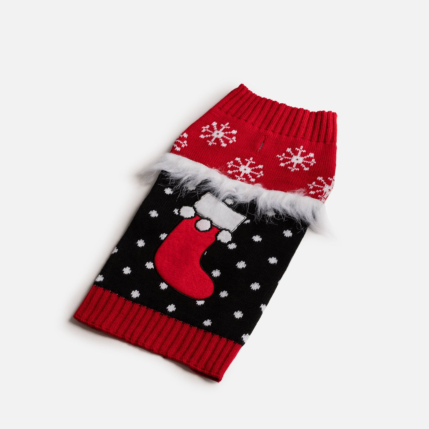 🎄 Ugly Christmas Dog Sweater – Festive Stocking Holiday Knit Pullover