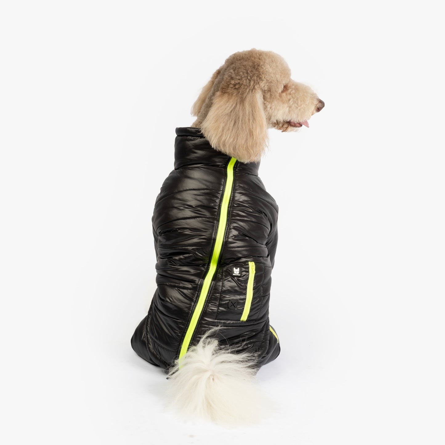 🖤 Whistler Full Body Dog Snowsuit - Black | Waterproof Winter Protection with Removable Pants