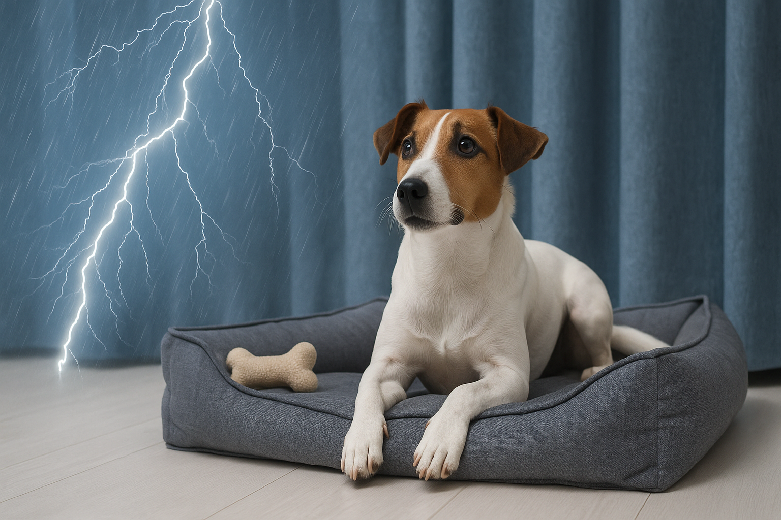 How to Keep Your Dog Calm and Comfortable During Thunderstorms