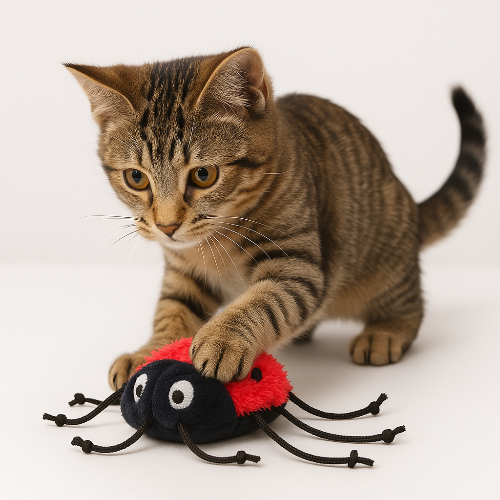 Lady Bug Cat Toy