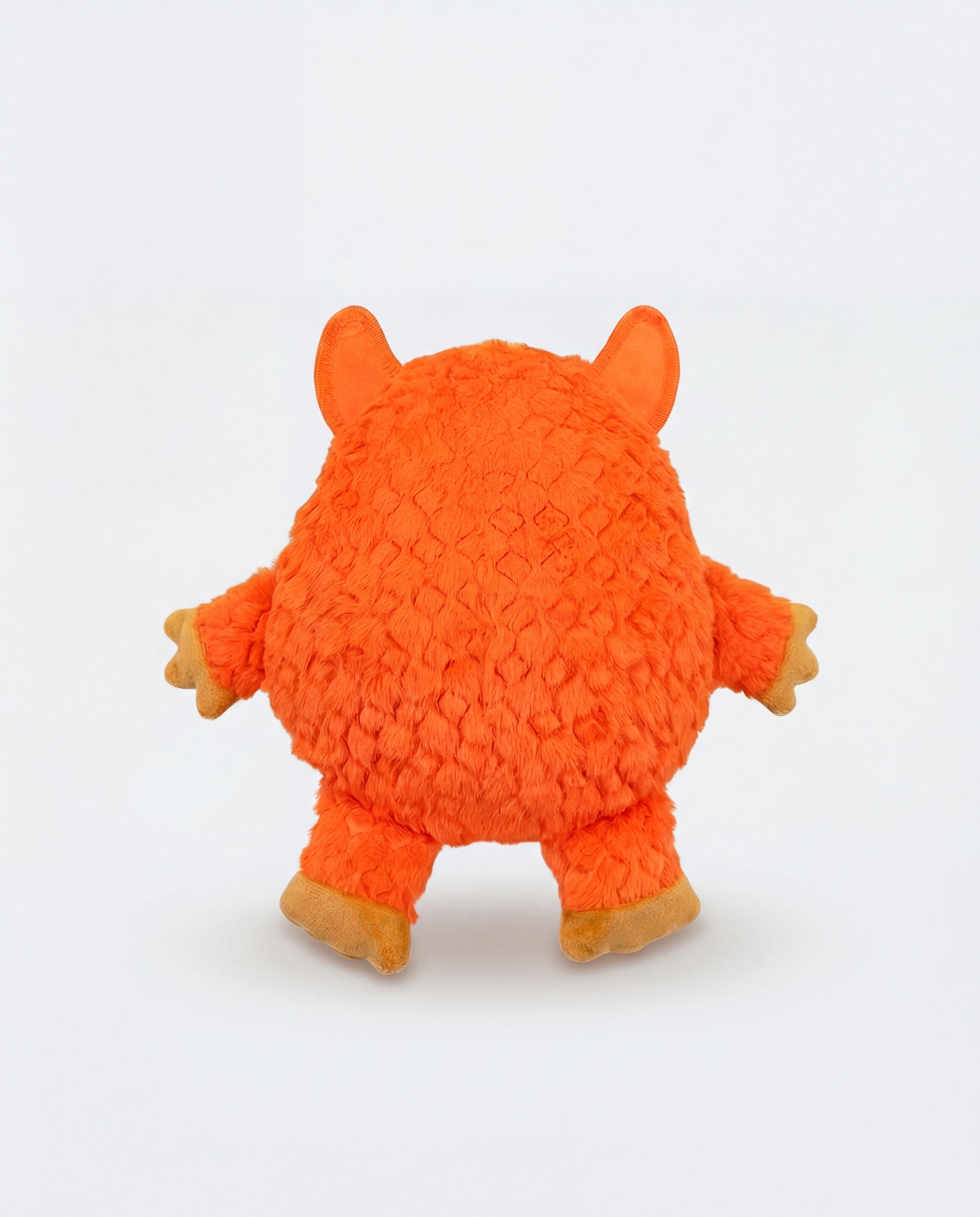 Seemz Heavy Duty Stitched Monster Friend Dog Toy Large - Orange