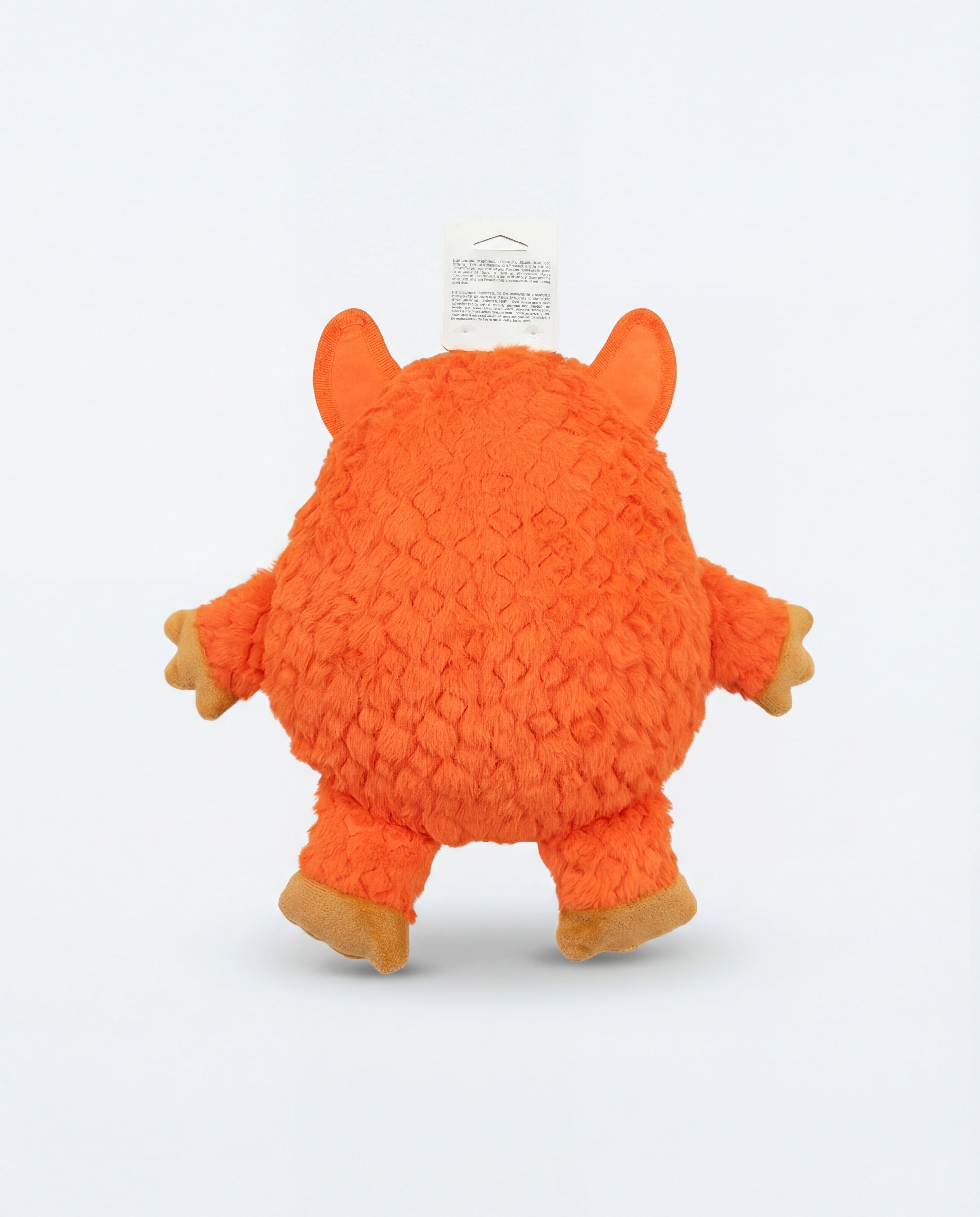 Seemz Heavy Duty Stitched Monster Friend Dog Toy Large - Orange