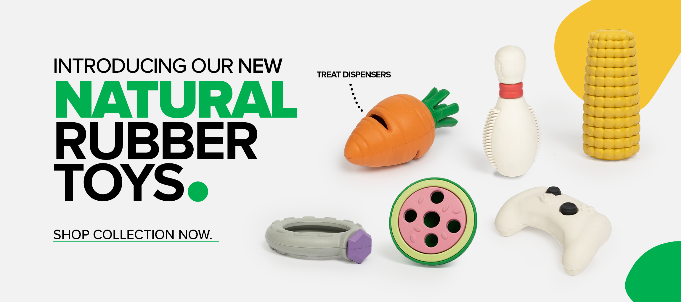 natural rubber toys banner