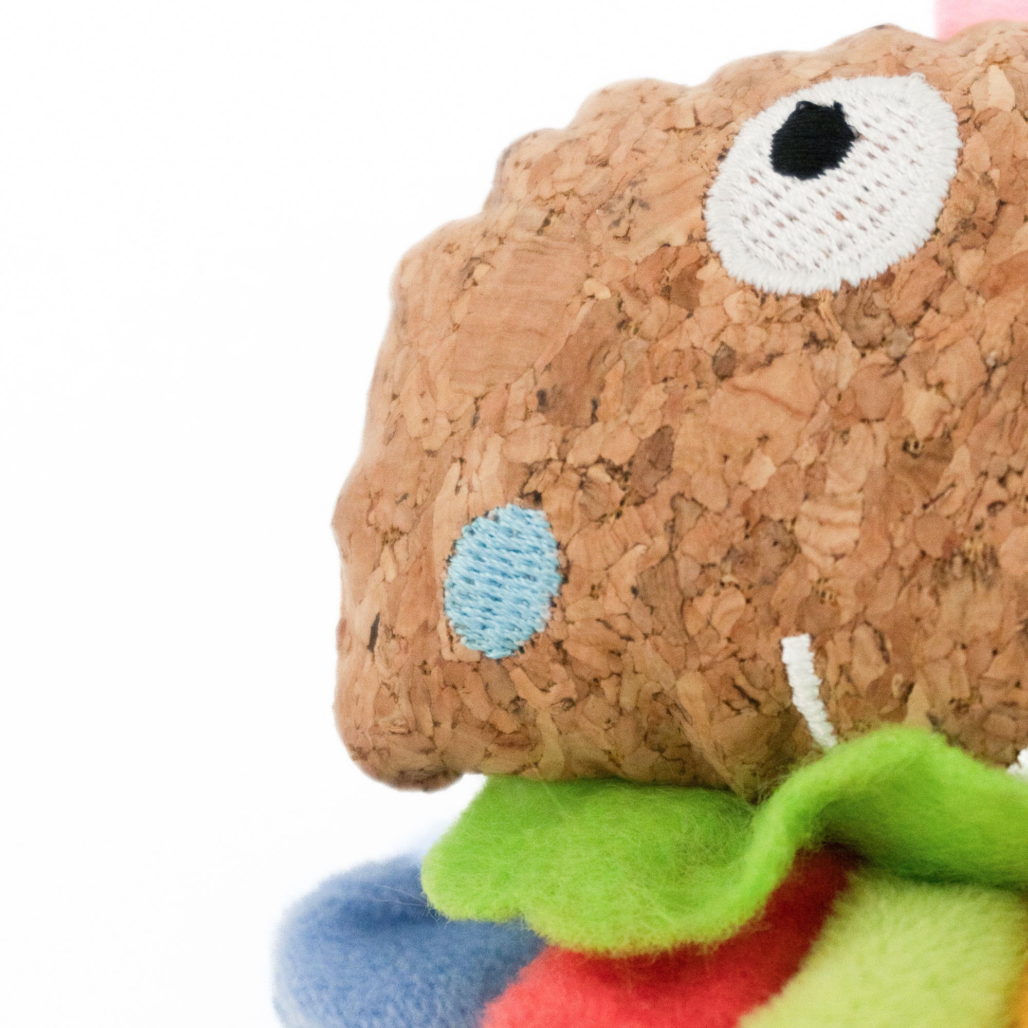 Multi Colored Cat Cork Toy