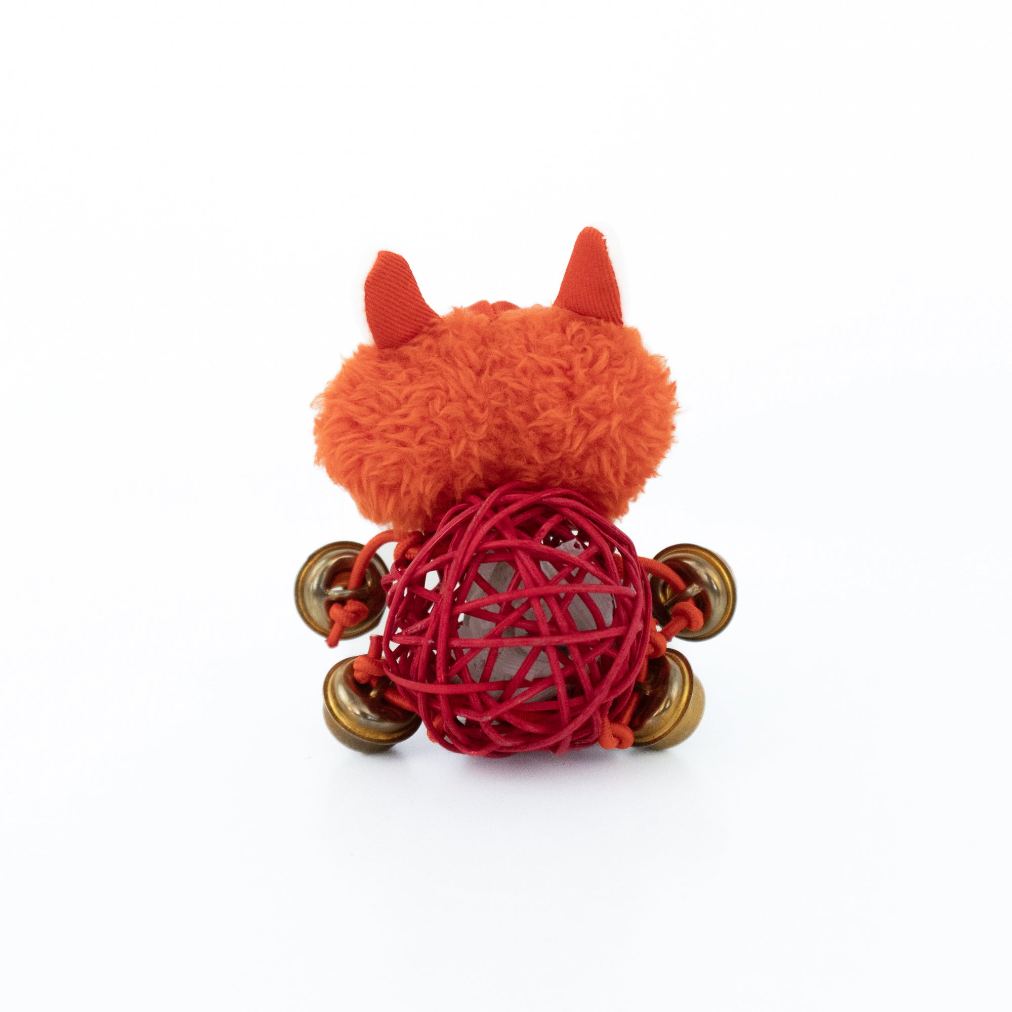 Orange Fox Cat Toy With Catnip Ball