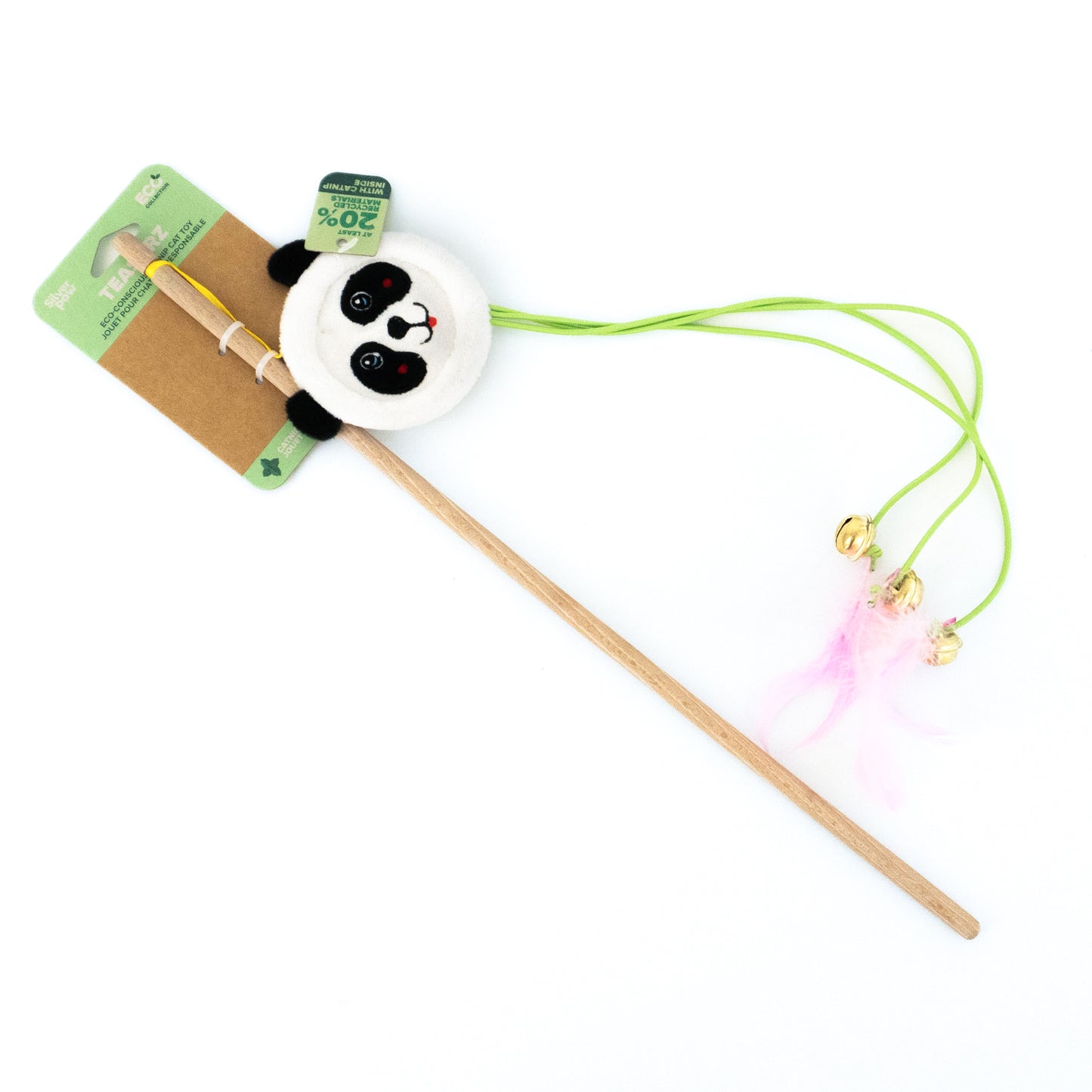 Bamboo Cat Wand Toy, Infused with Catnip