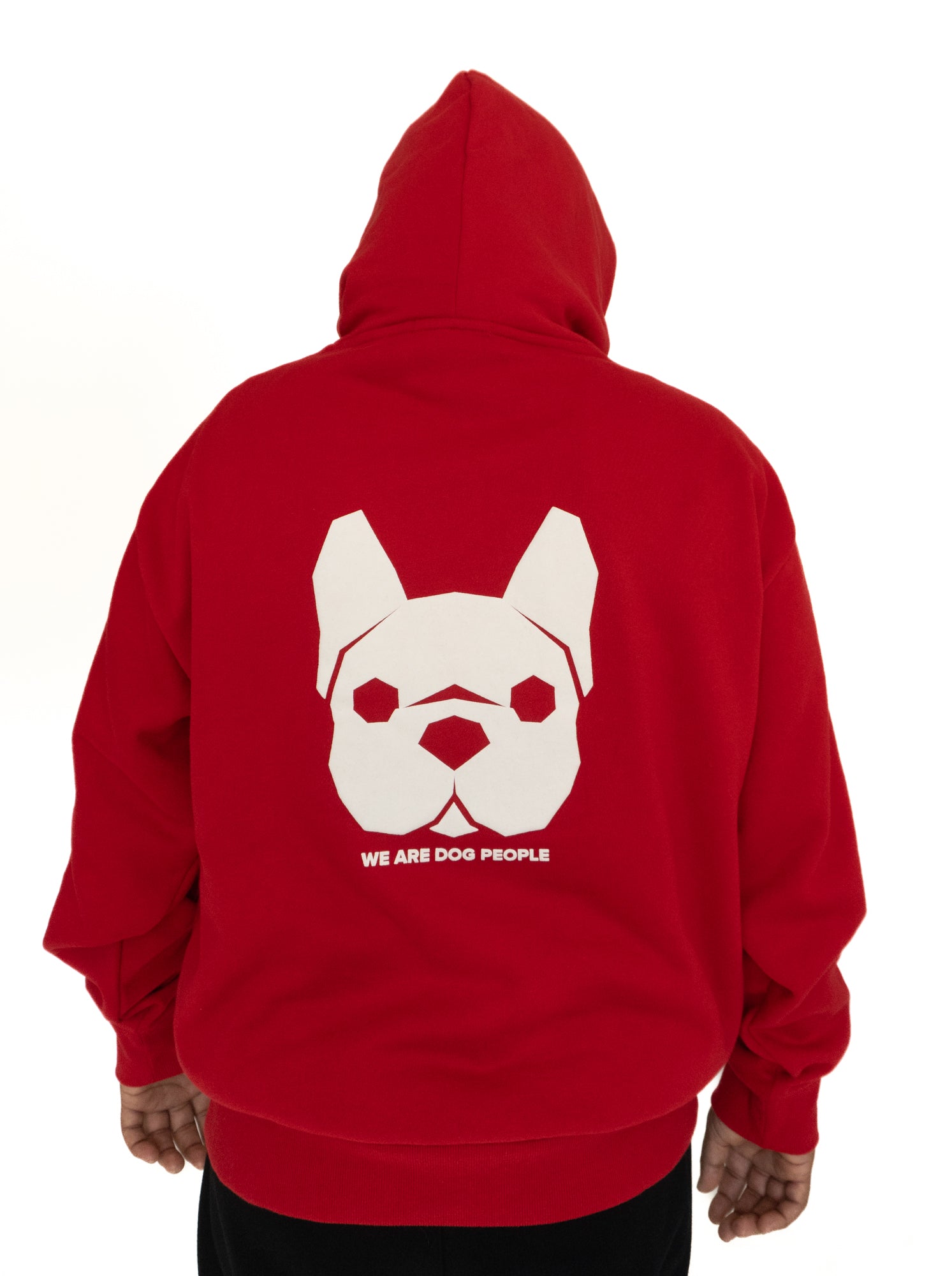 Silver Paw Unisex Human Hoodies, Red