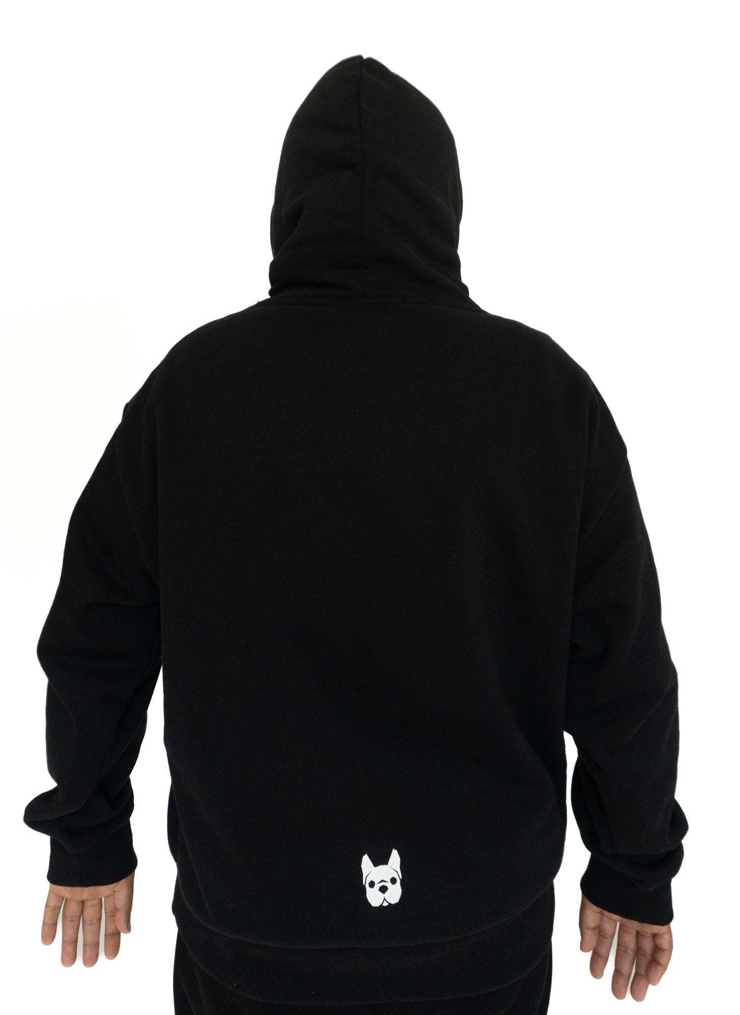 Silver Paw Unisex Human Hoodie, Black