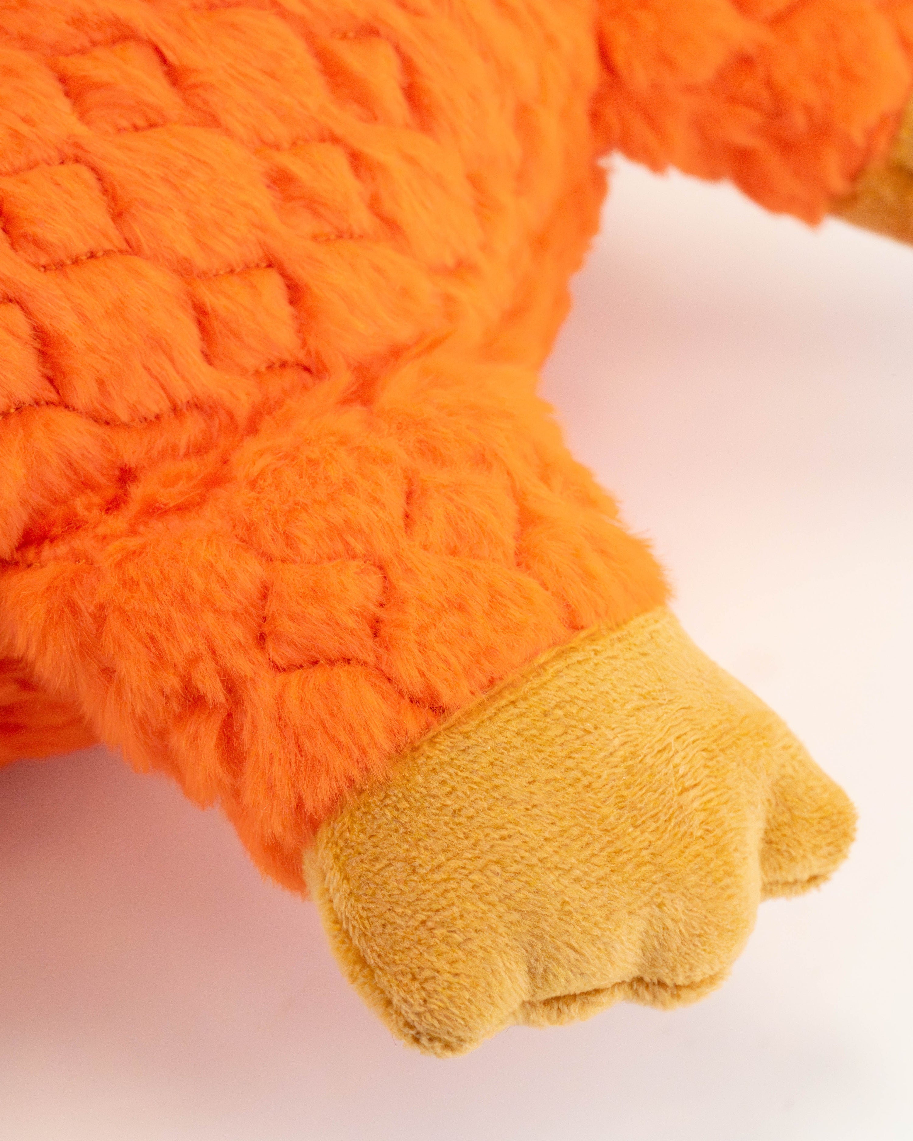 Seemz Heavy Duty Stitched Monster Friend Dog Toy Large - Orange