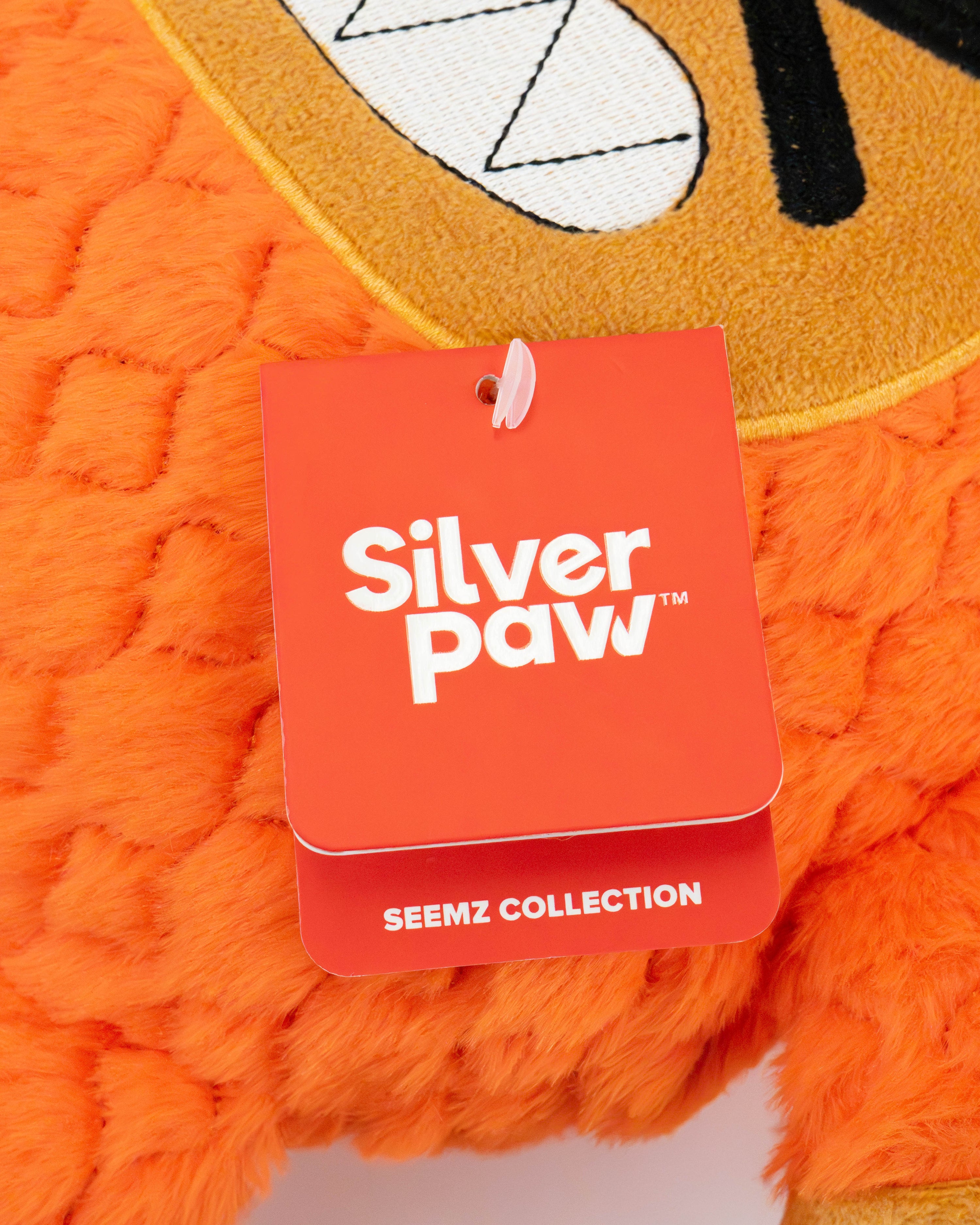 Seemz Heavy Duty Stitched Monster Friend Dog Toy Large - Orange