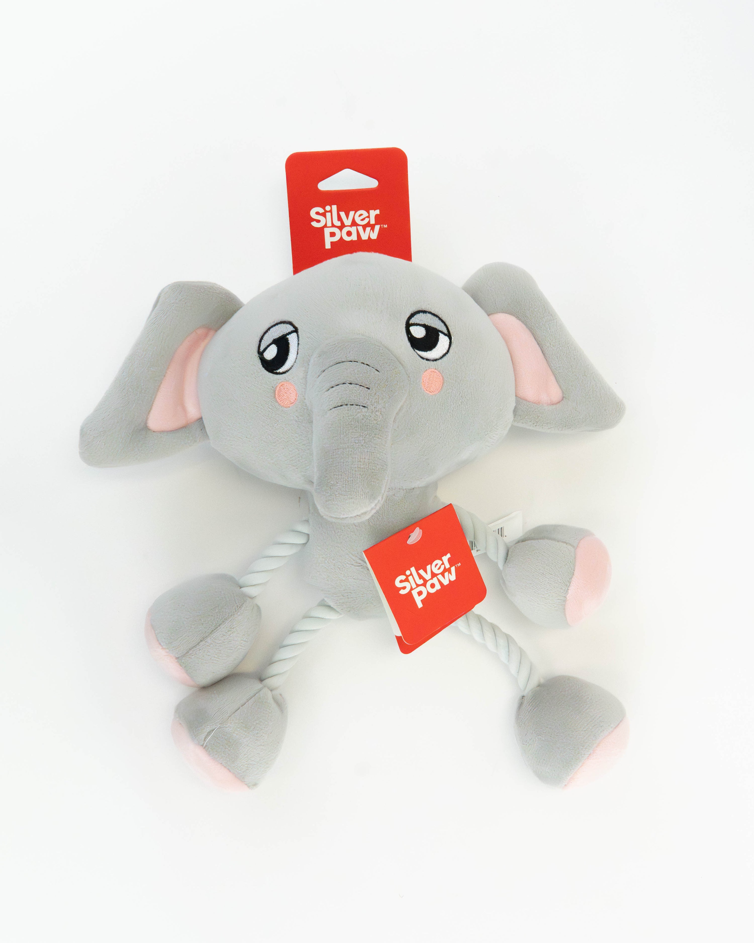 Ropez - Rope Body Big Head Jungle Friends  Dog Toy - Elephant