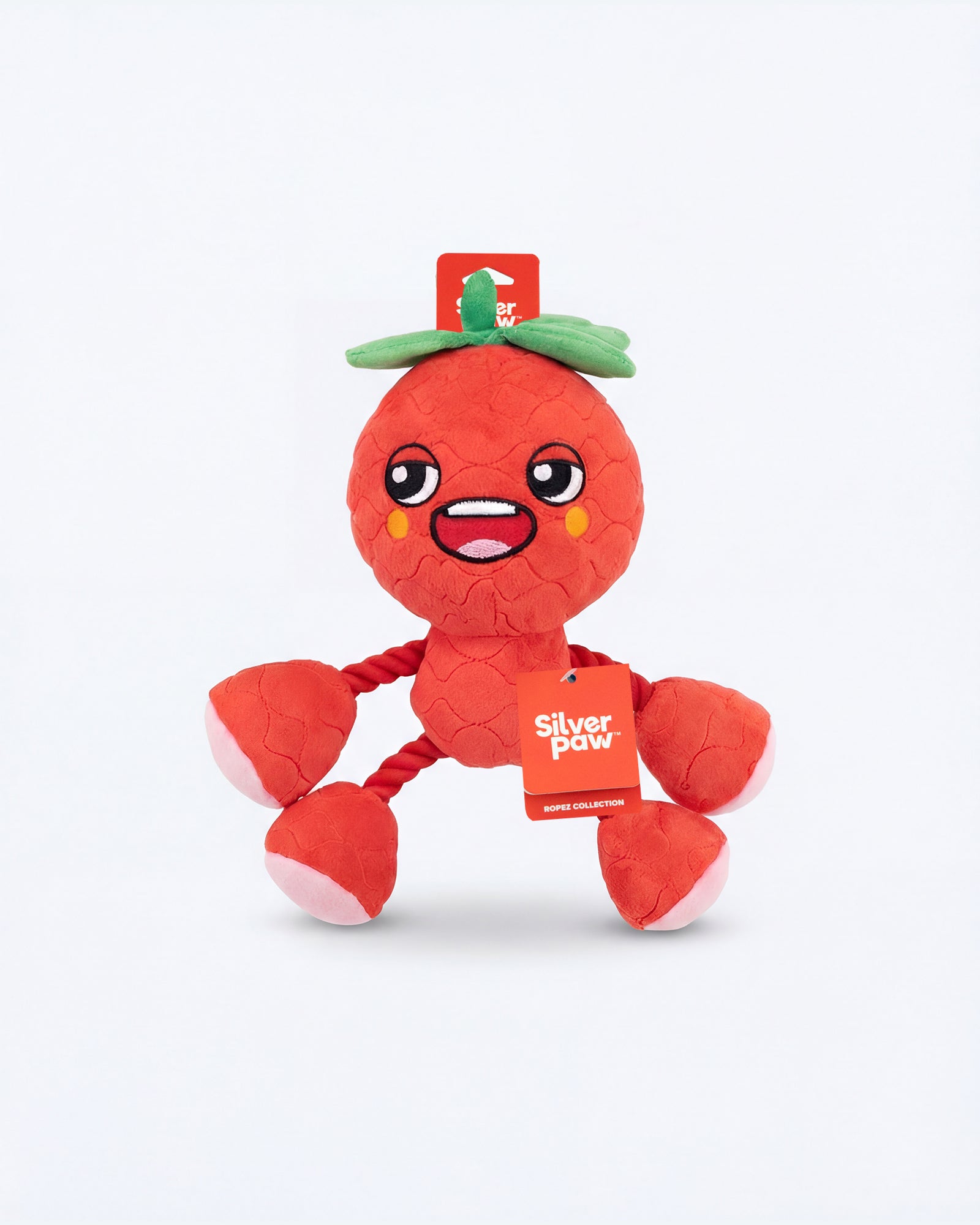 Ropez Rope Body Fruit Friends  Dog Toy - Red