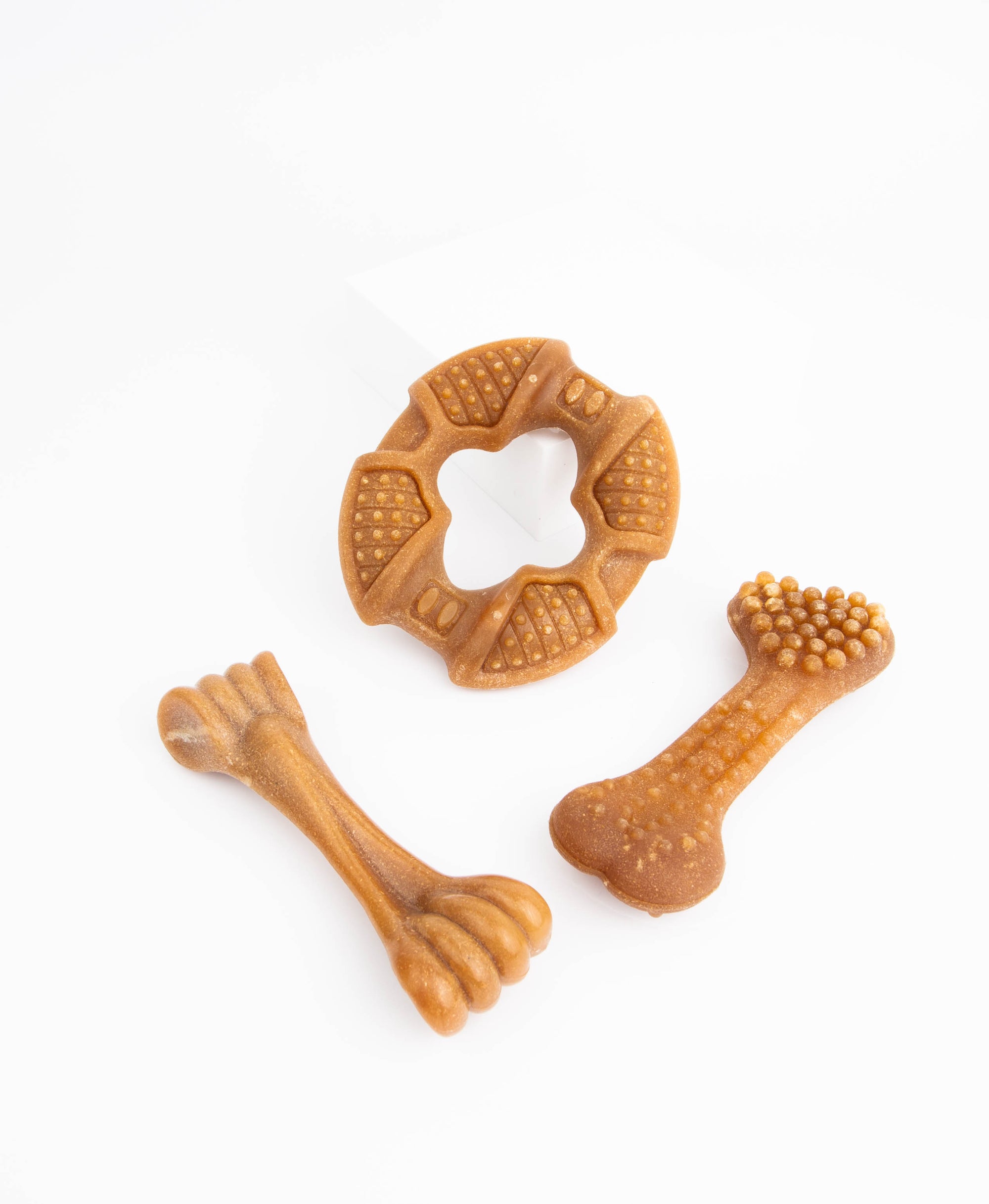 Bambooz 3 Pack Bamboo Dog Toy - Small