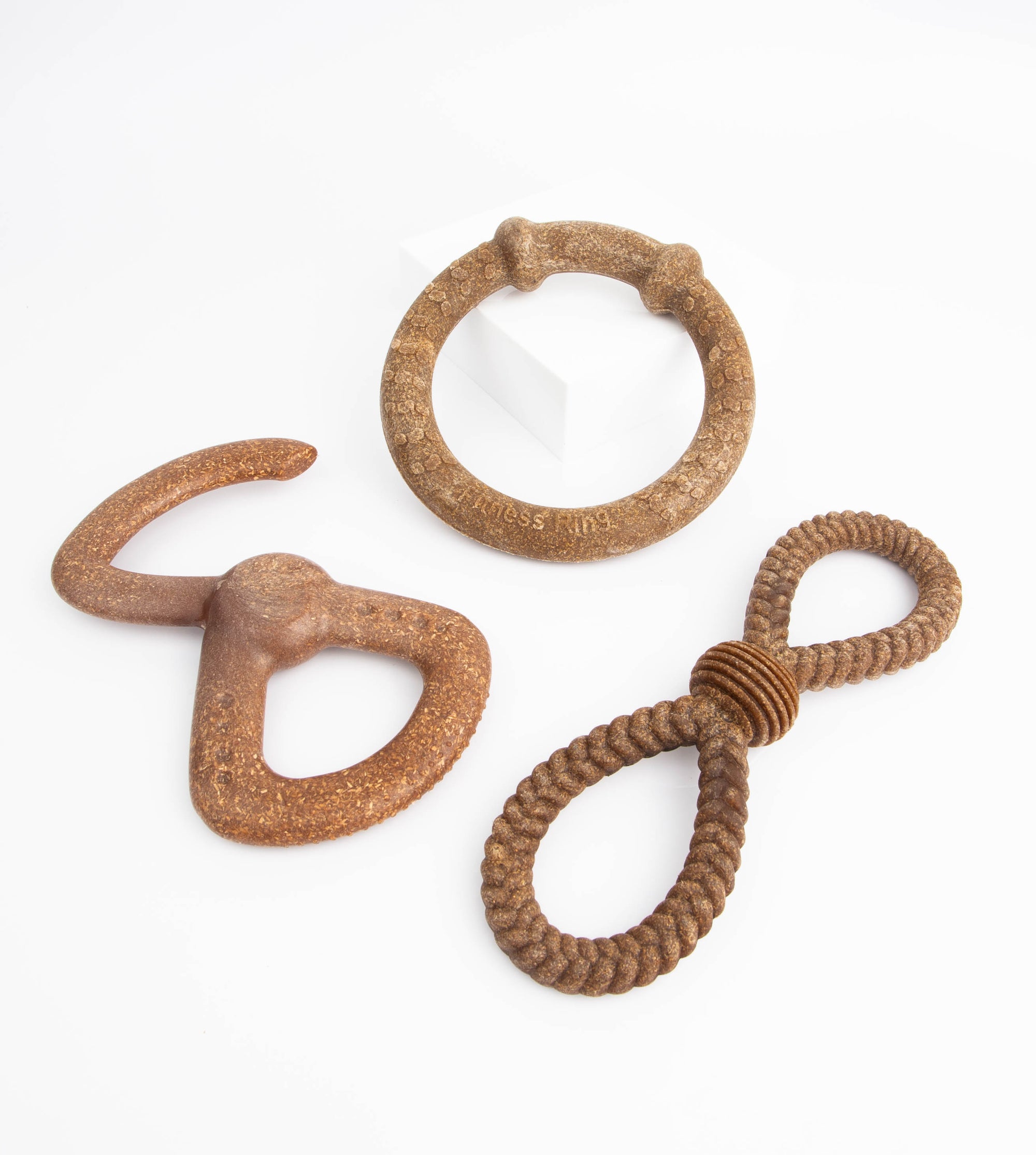 Bambooz 3 Pack Bamboo Dog Toy - Large