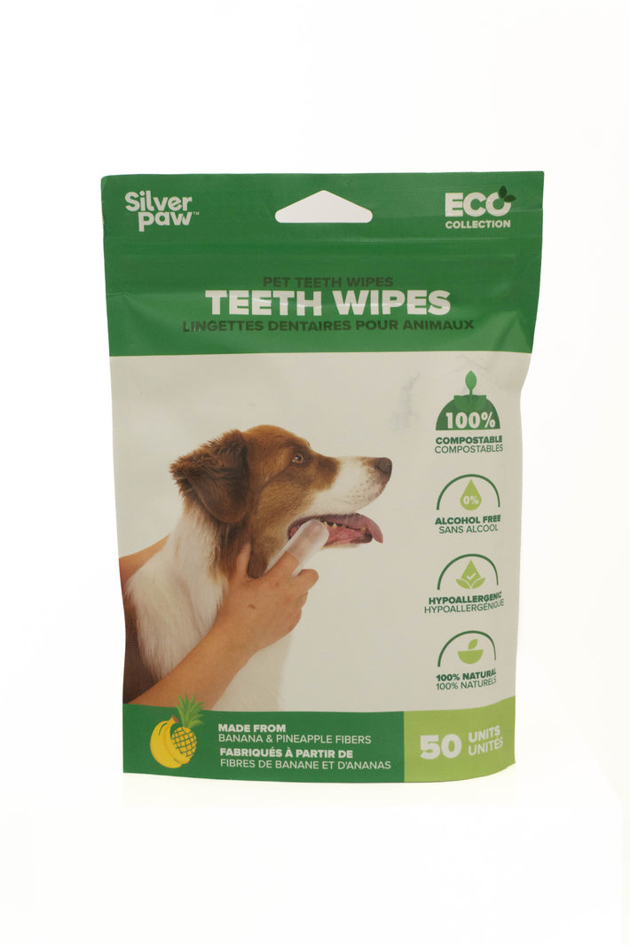 Eco Pet Teeth Wipes from Pineapple and Banana Fiber