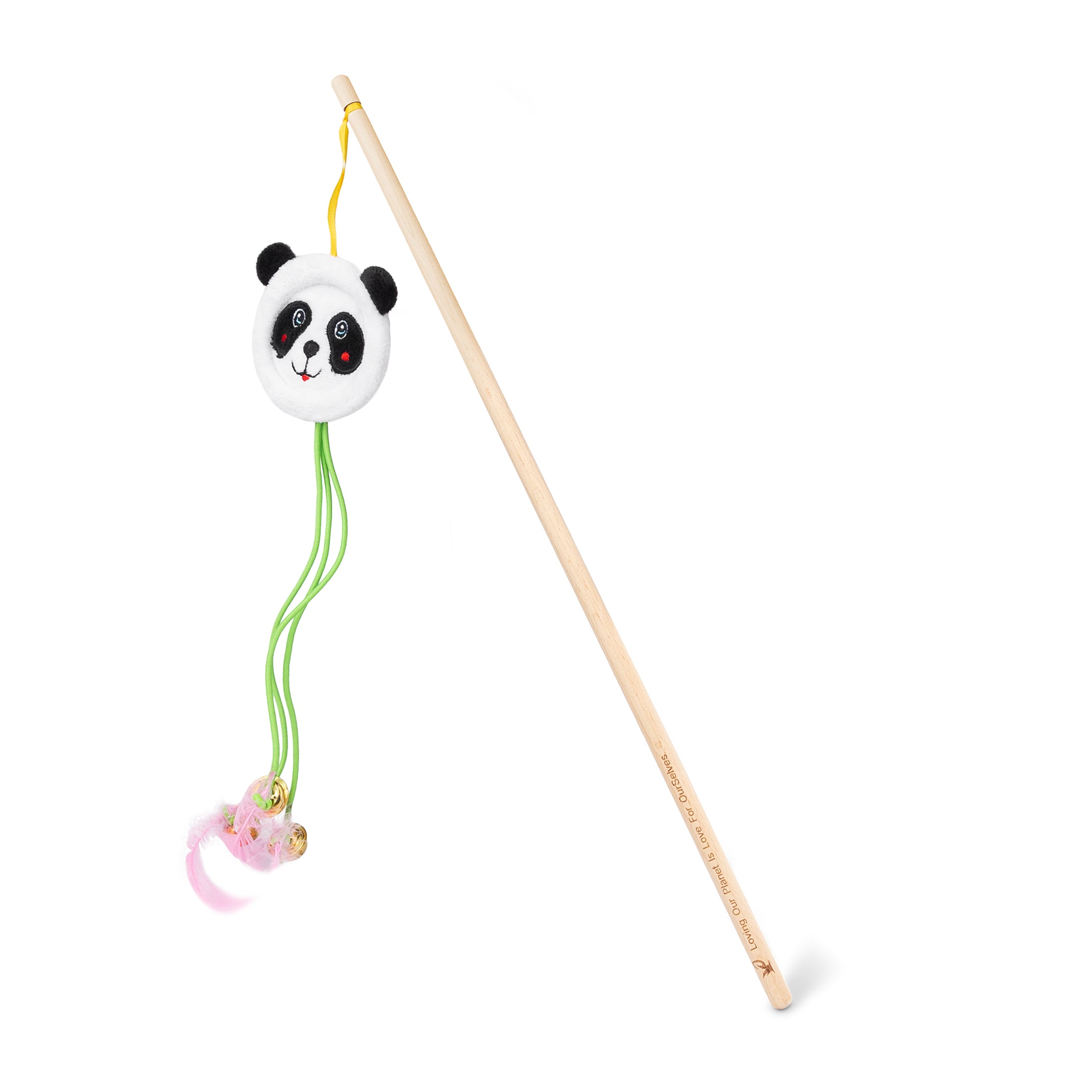 Bamboo Cat Wand Toy, Infused with Catnip