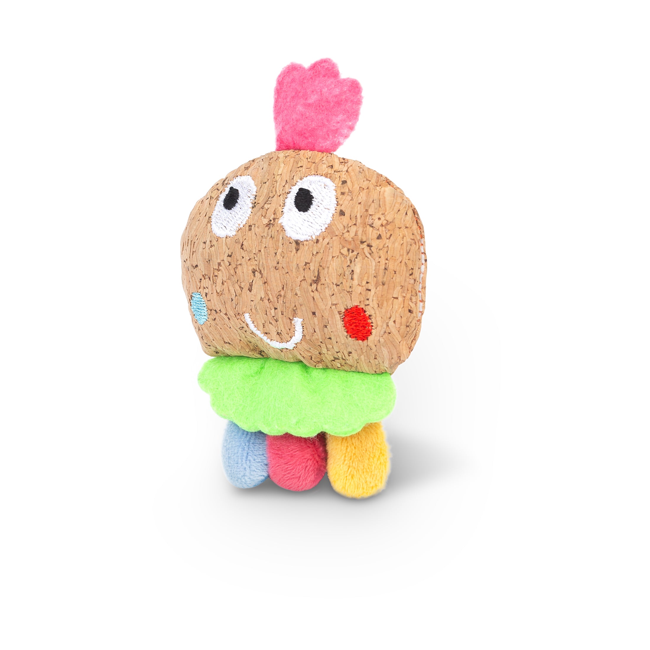 Multi Colored Cat Cork Toy