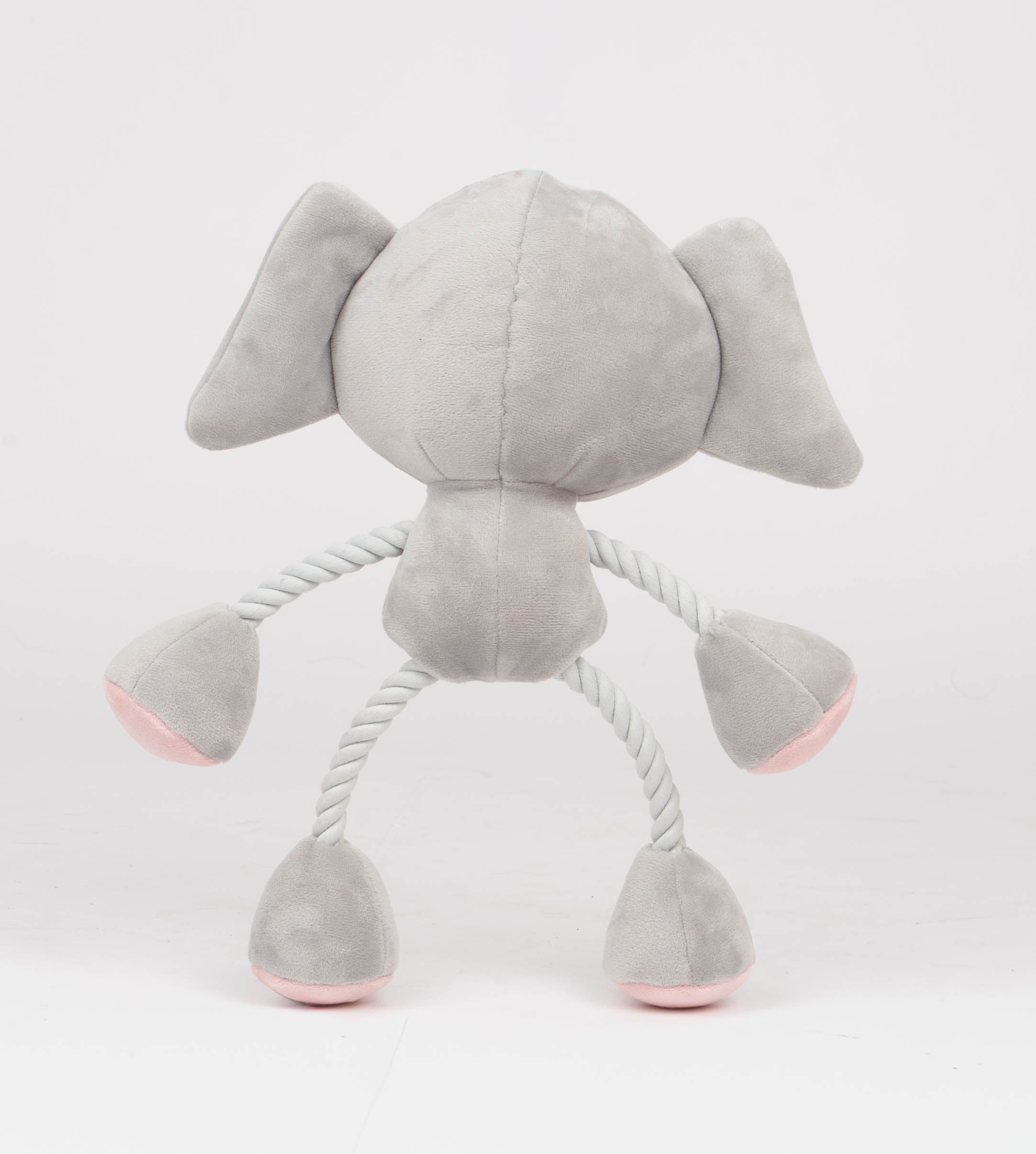 Ropez - Rope Body Big Head Jungle Friends  Dog Toy - Elephant