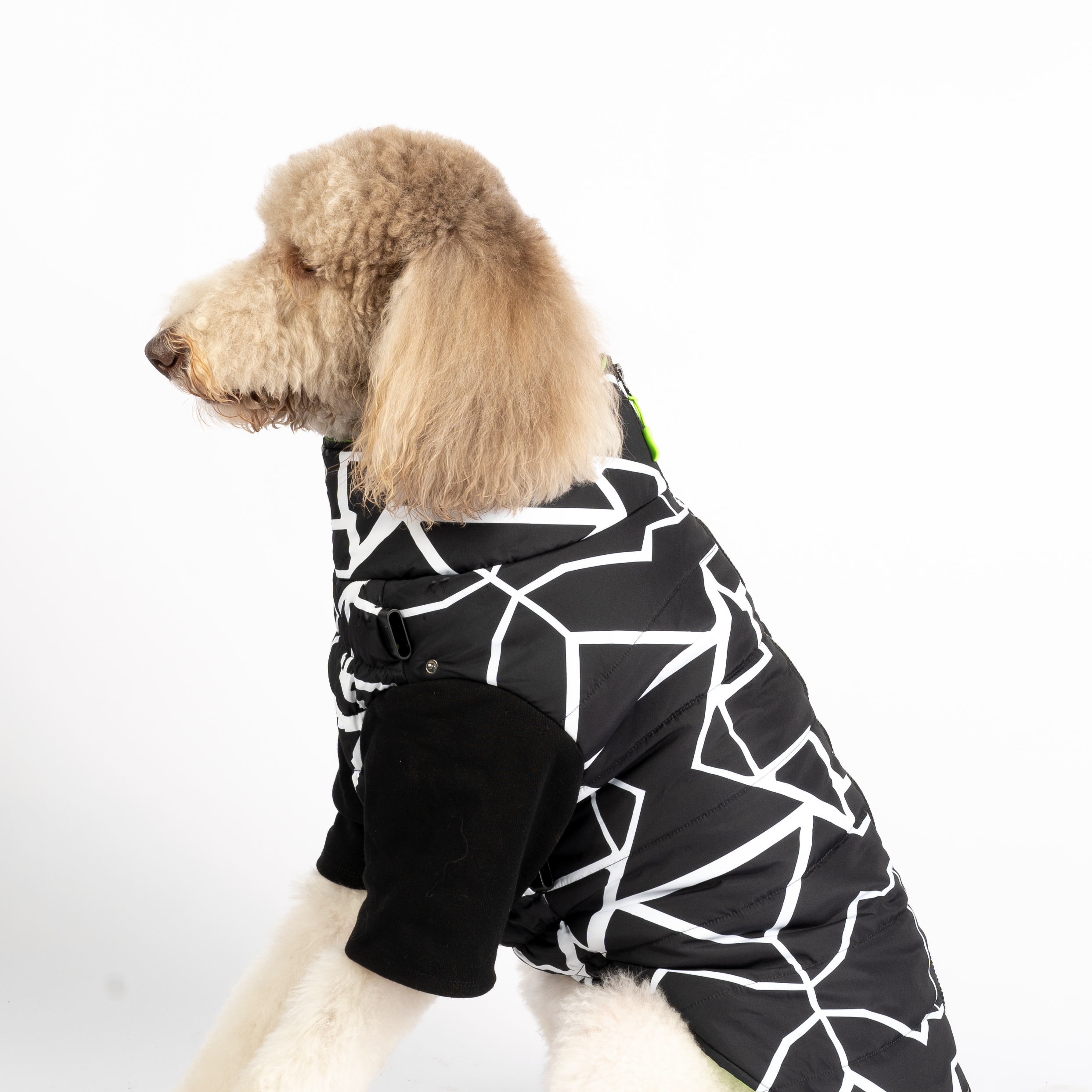 Fonda Dog Jacket  Neon Water-Resistant Jacket Compatible with Maximus Harness