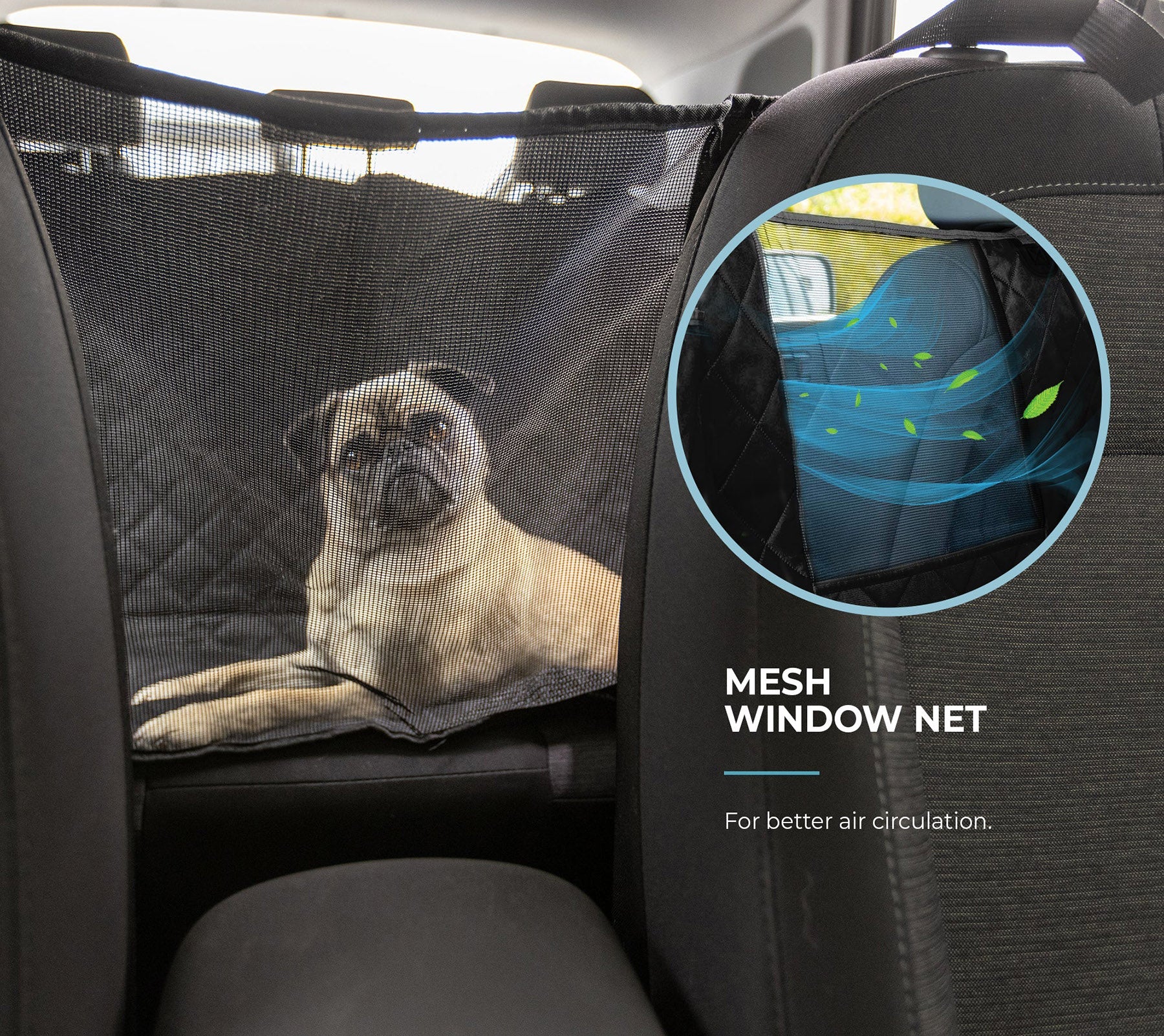 Waterproof Backseat Car Hammock Dog Cover  Non-Slip & Scratch Proof