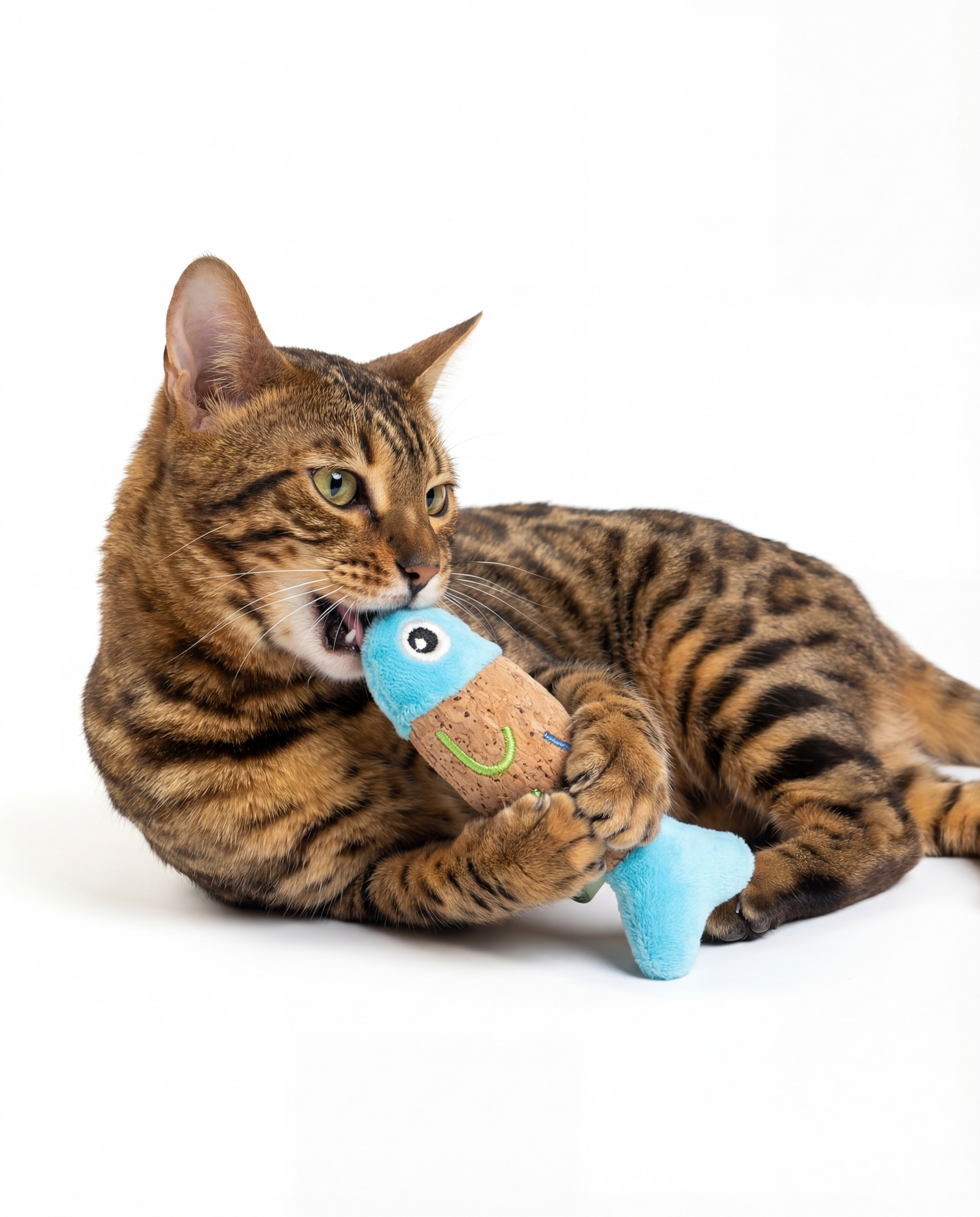 Blue Fish Cat Toy