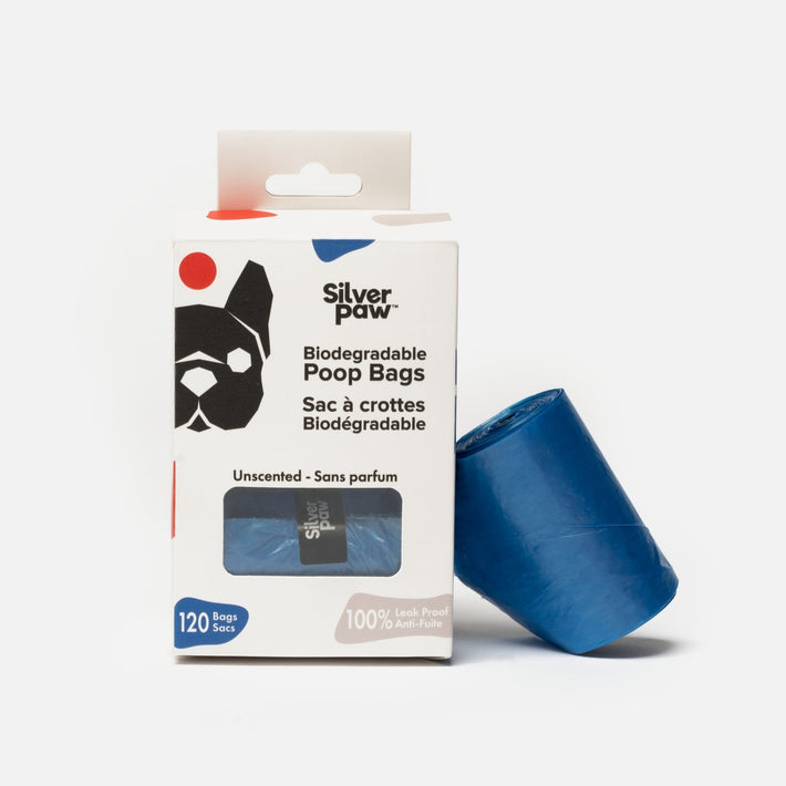 120 Biodegradable Poop Bags - Silver Paw