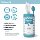 75 Fragrance Free Dog Wipes - Silver Paw