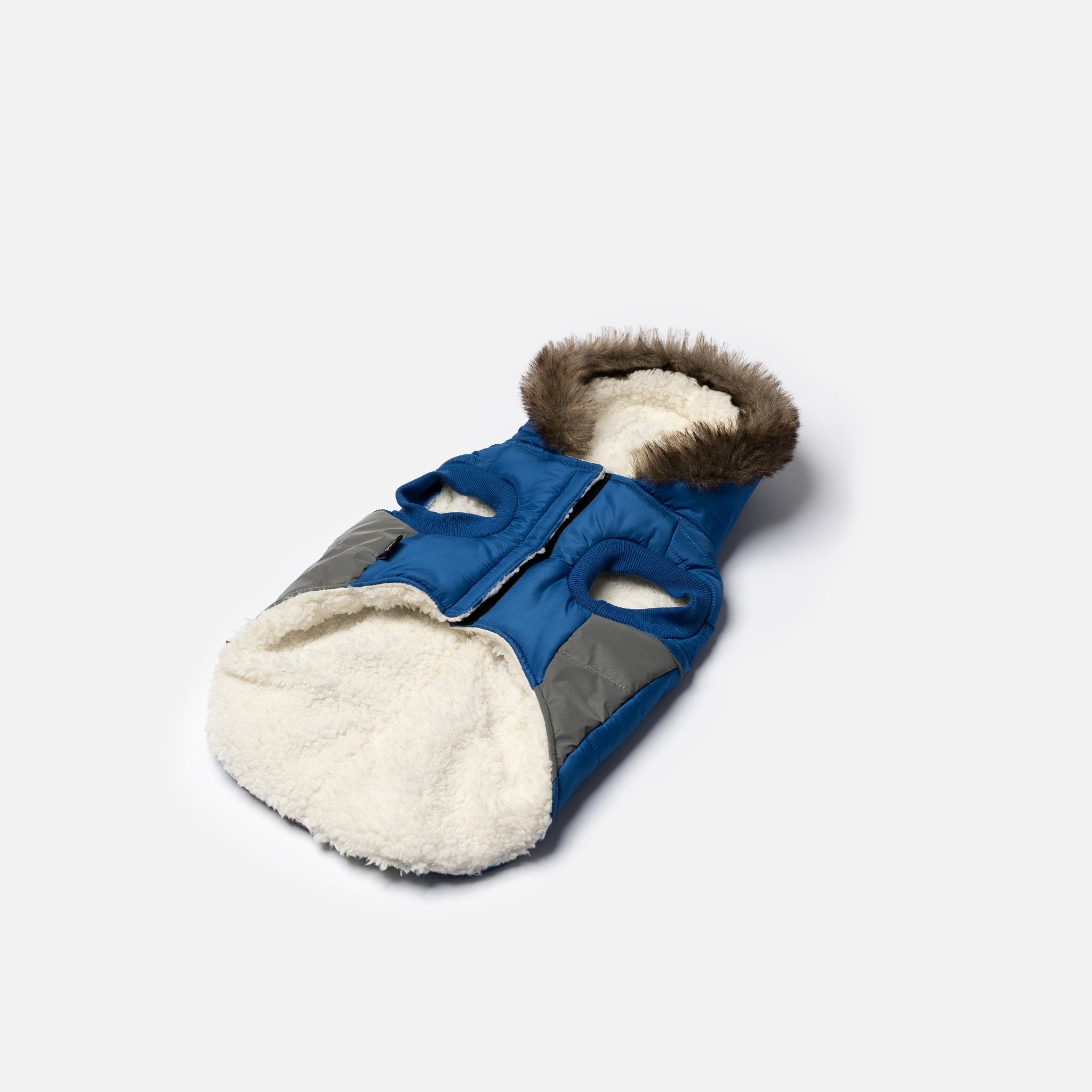 Bailey Dog Jacket - Blue - Silver Paw