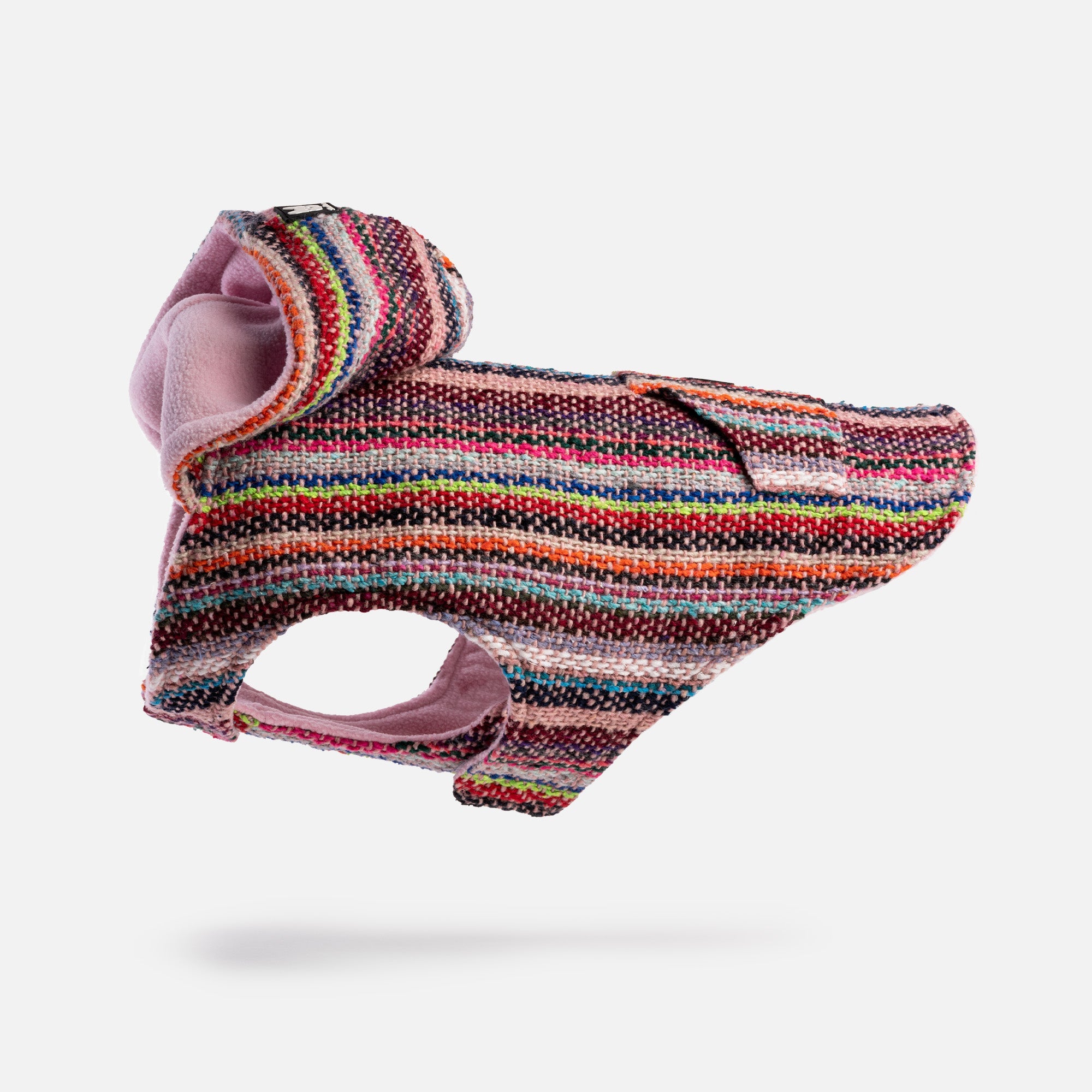 Baja Dog Poncho - Pink - Silver Paw