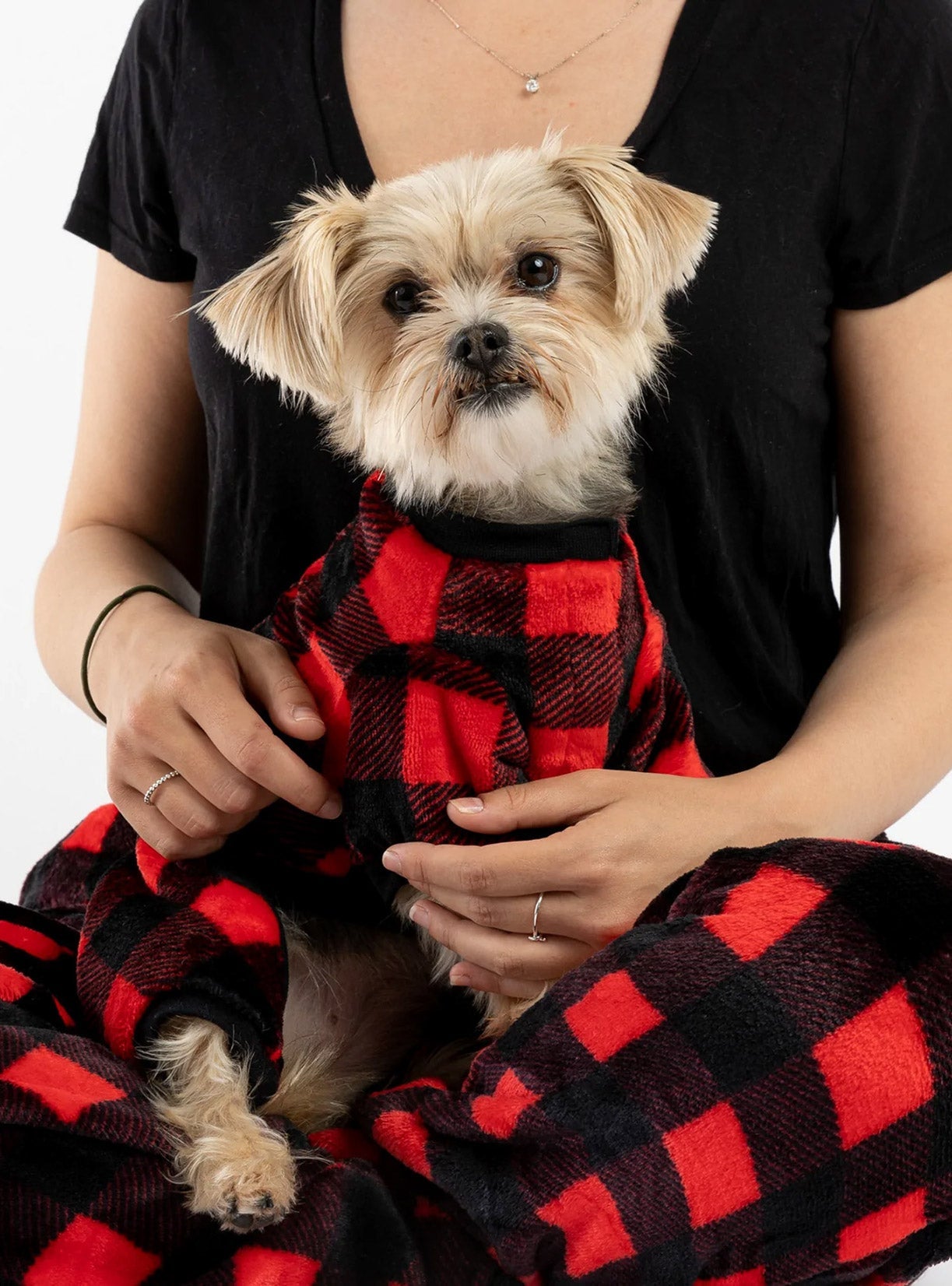 Buy One Dog Plaid Red PJ Get Free Human Matching - Silver Paw - 8372683 Canada Inc.