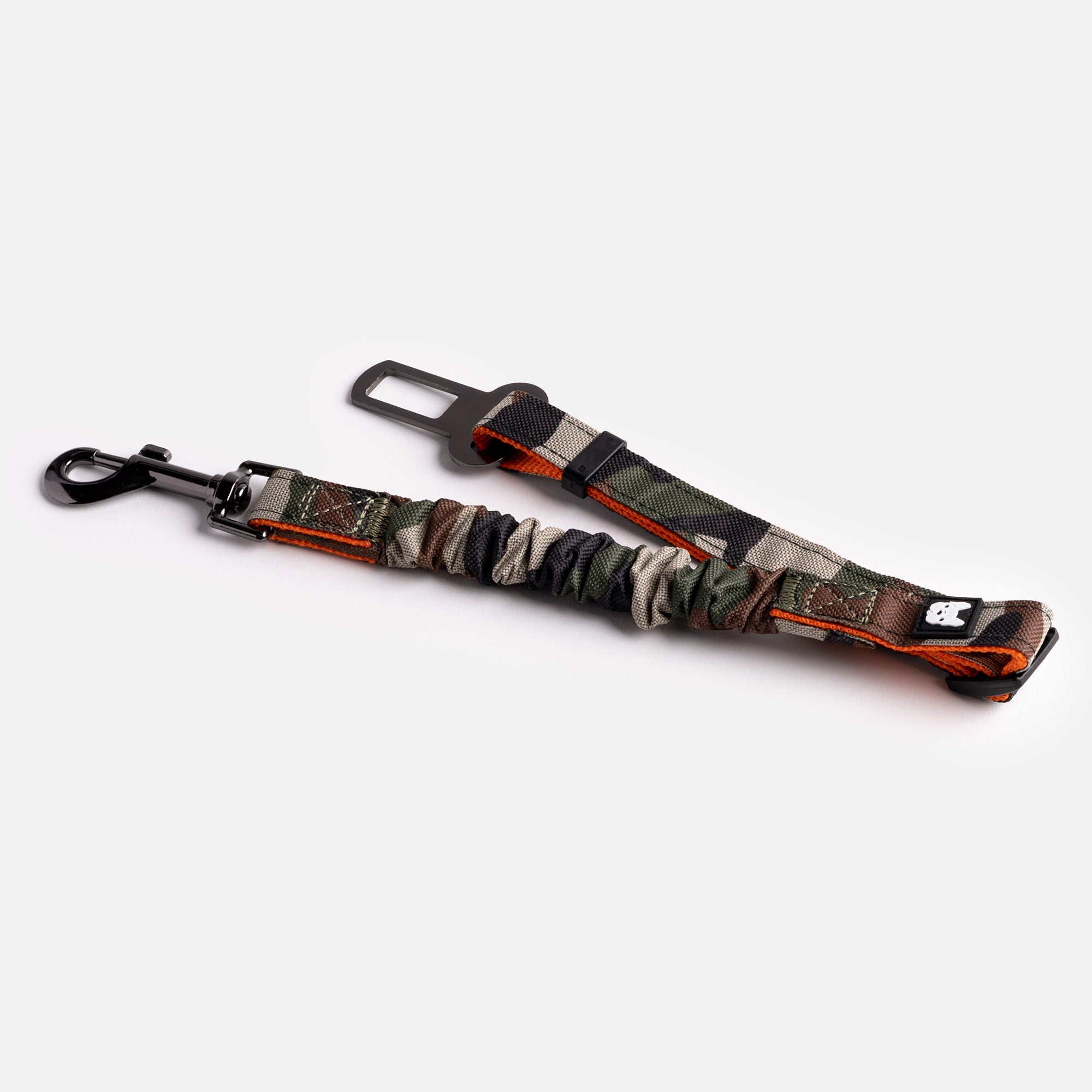 Car Dog Seat Belt Buckle - Camo - Silver Paw