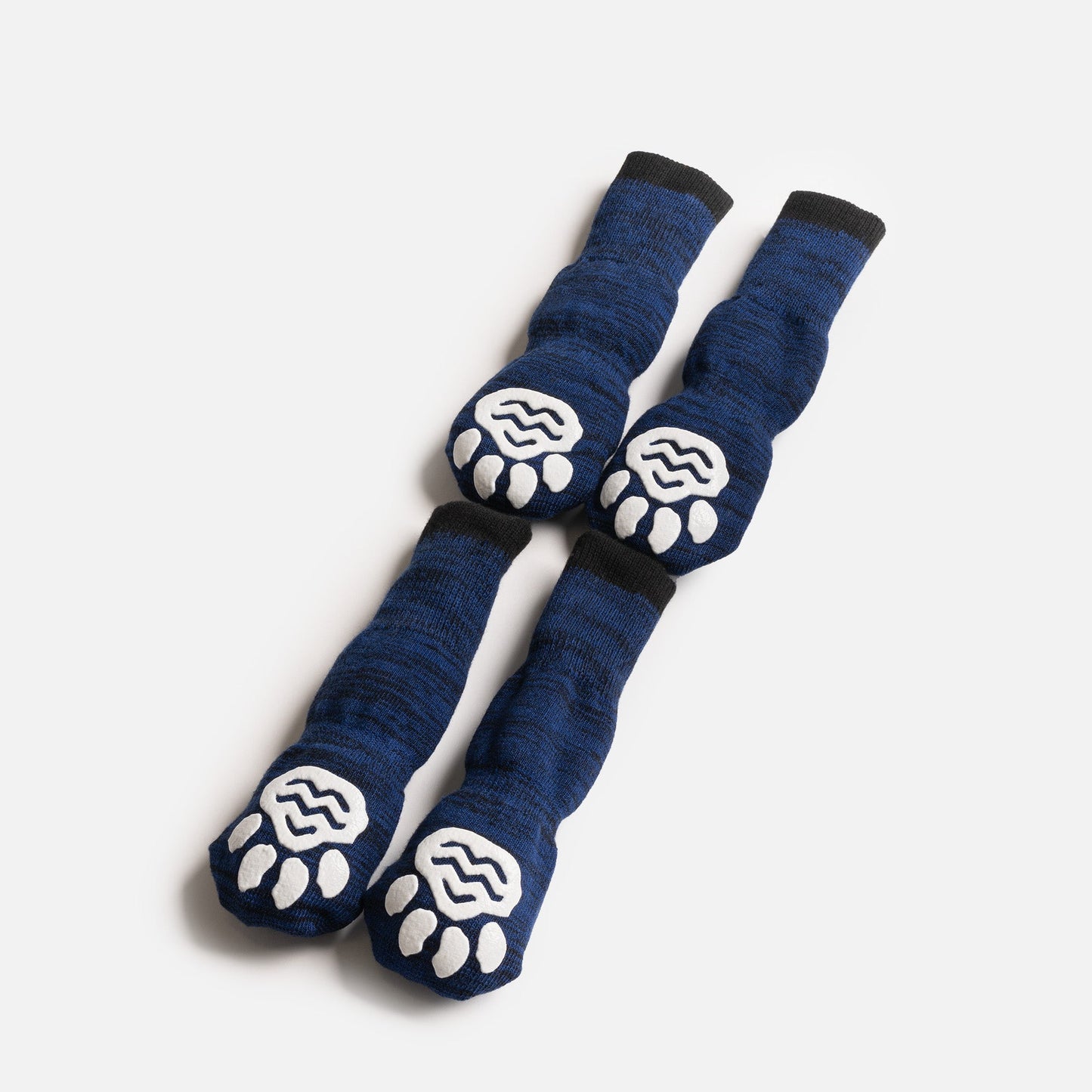 Compression Dog Socks - Blue - Silver Paw