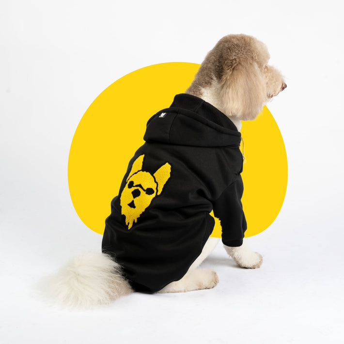 Connor Dog Hoodie - Silver Paw