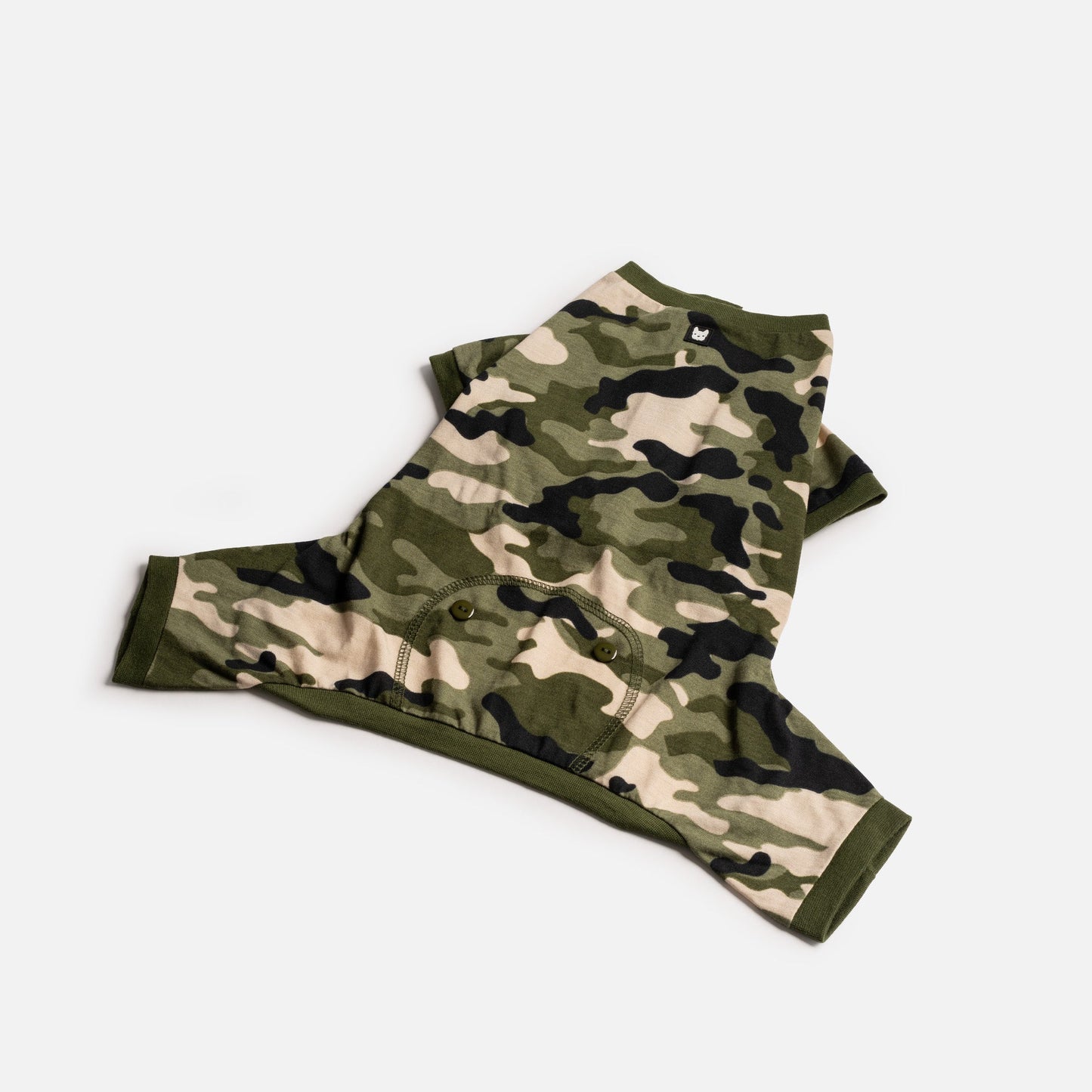 Dog Pajama - Camo - Silver Paw