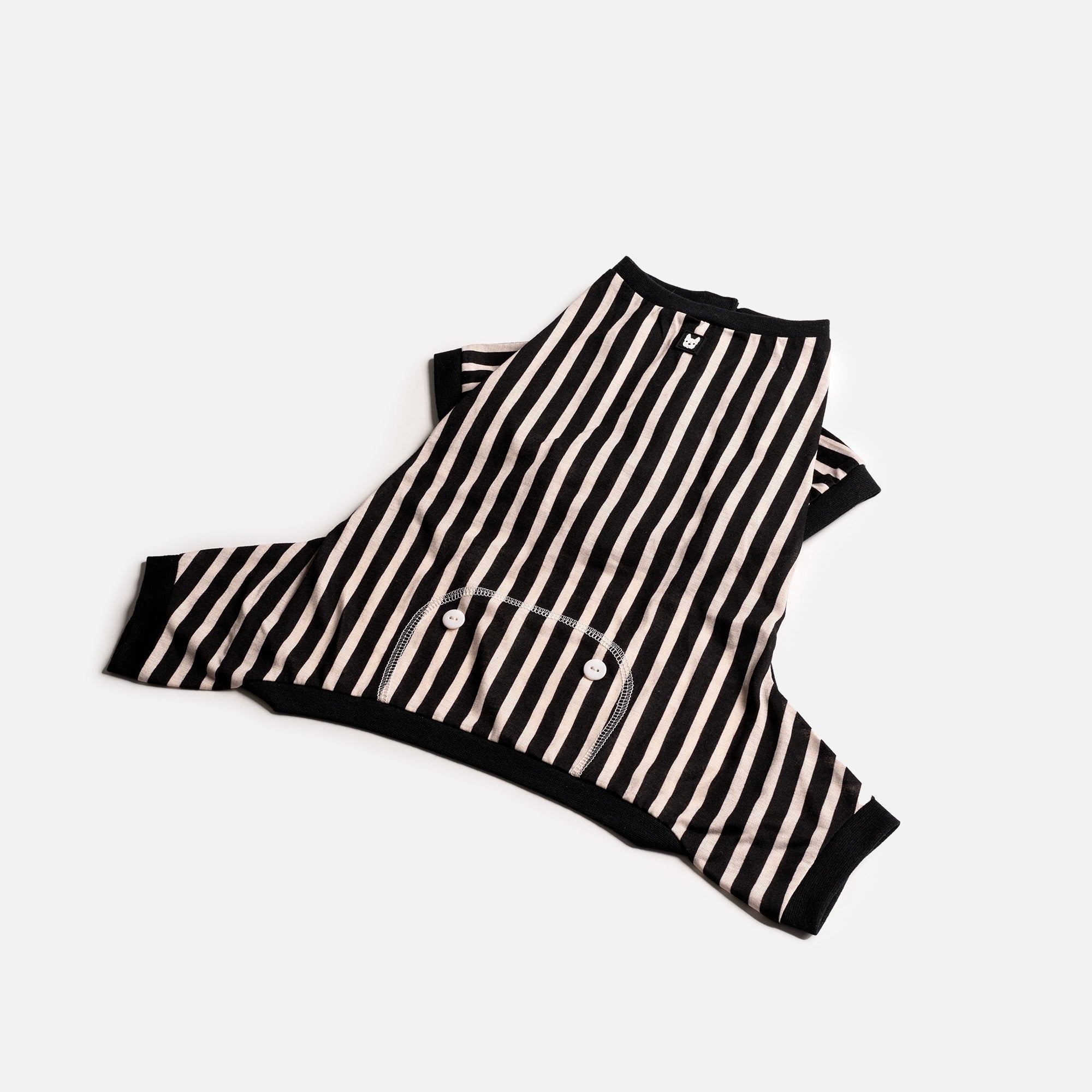 Dog Pajama - Stripe - Silver Paw