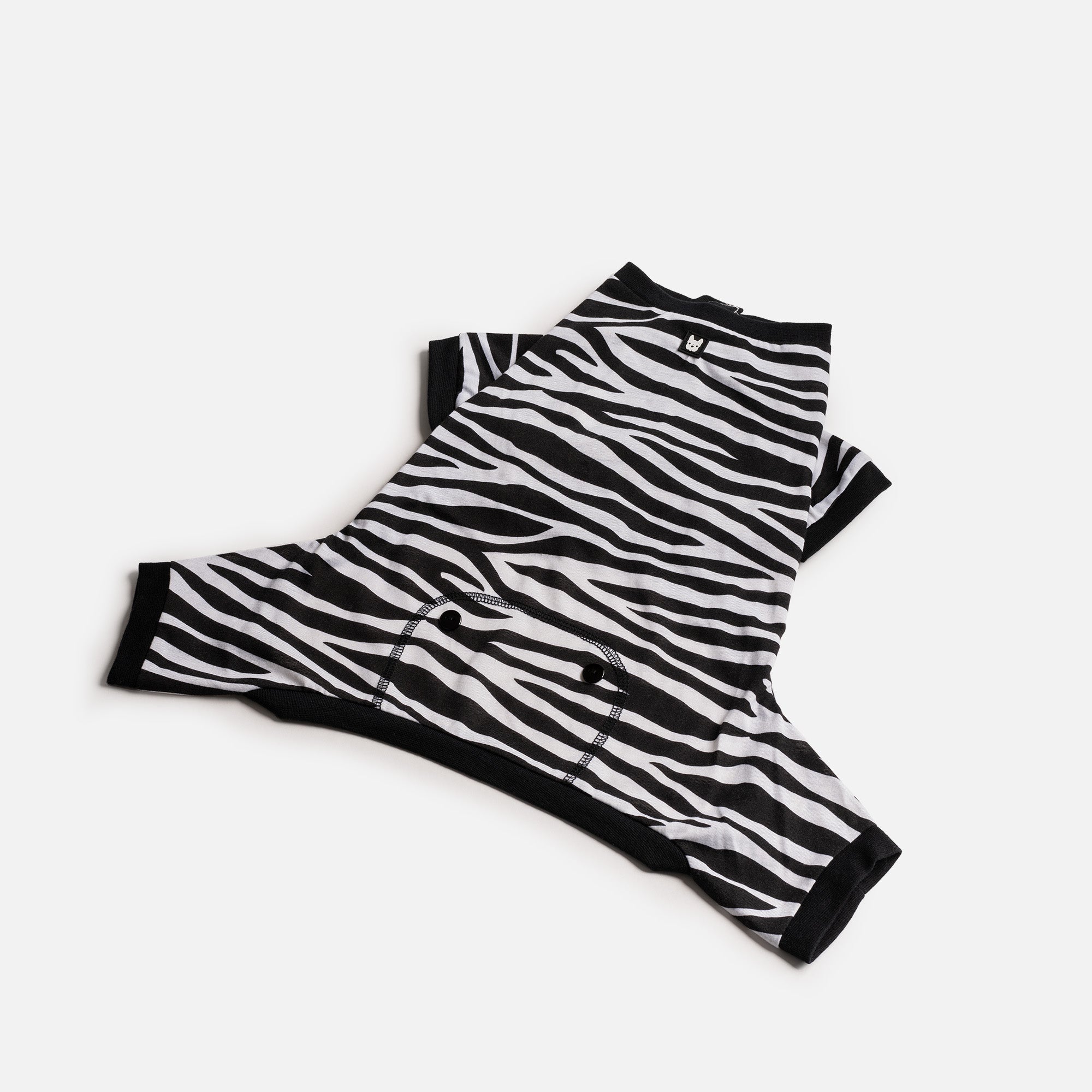 Dog Pajama - Zebra - Silver Paw