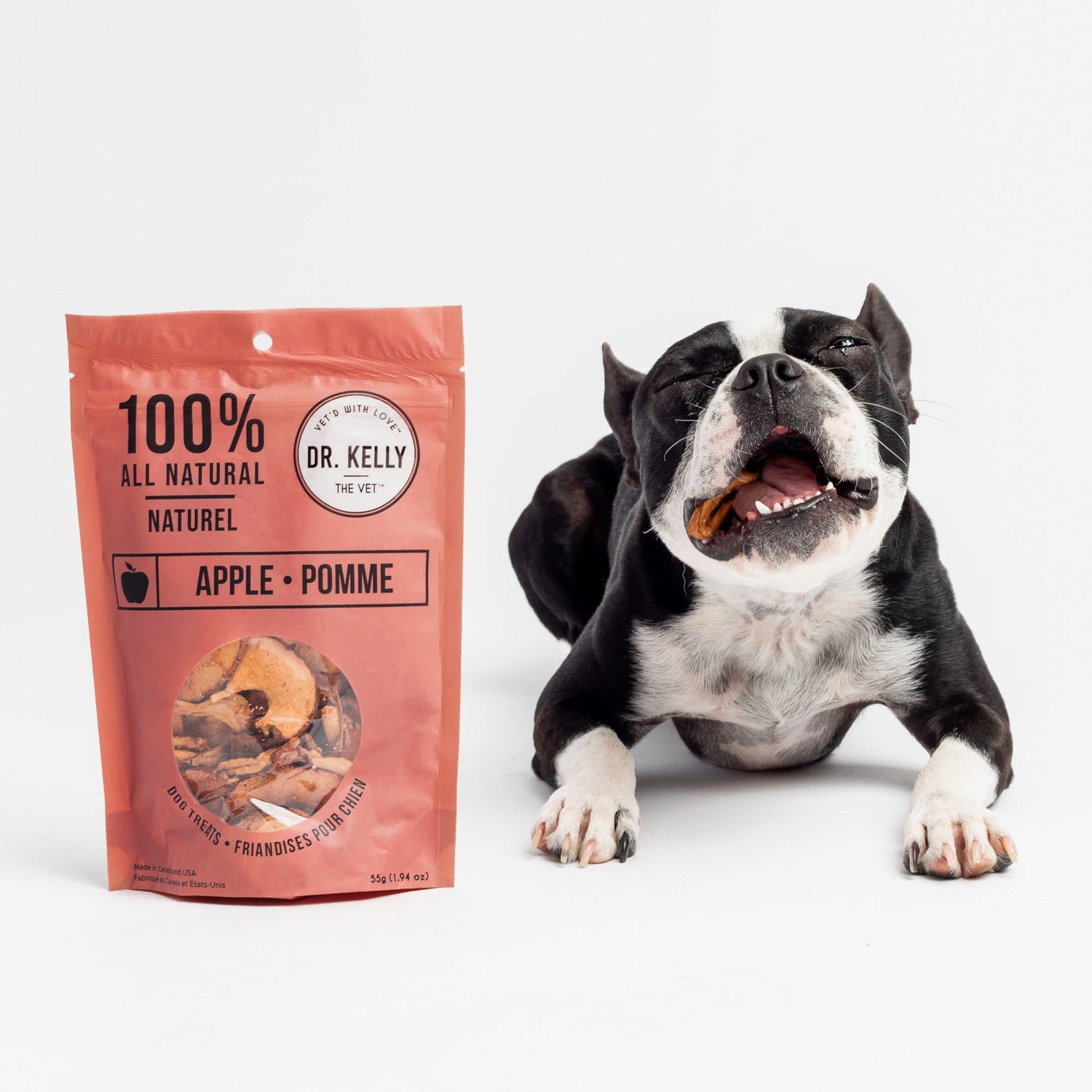Dr. Kelly The Vet 100% Natural Dog Treats - Apple - Silver Paw